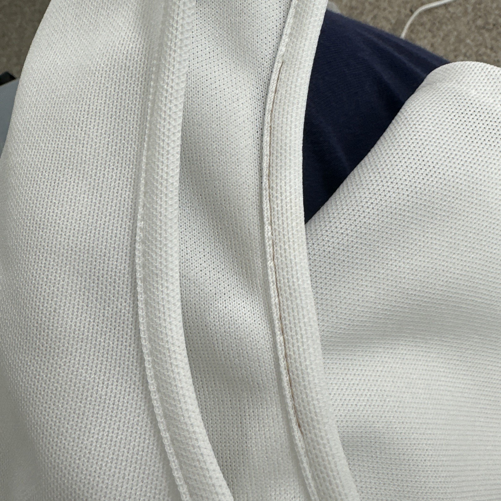 Vtg 70’s Mod Women’s Sport Top *XL/1X 14W/16W Chest White Sleeveless Back Zipper