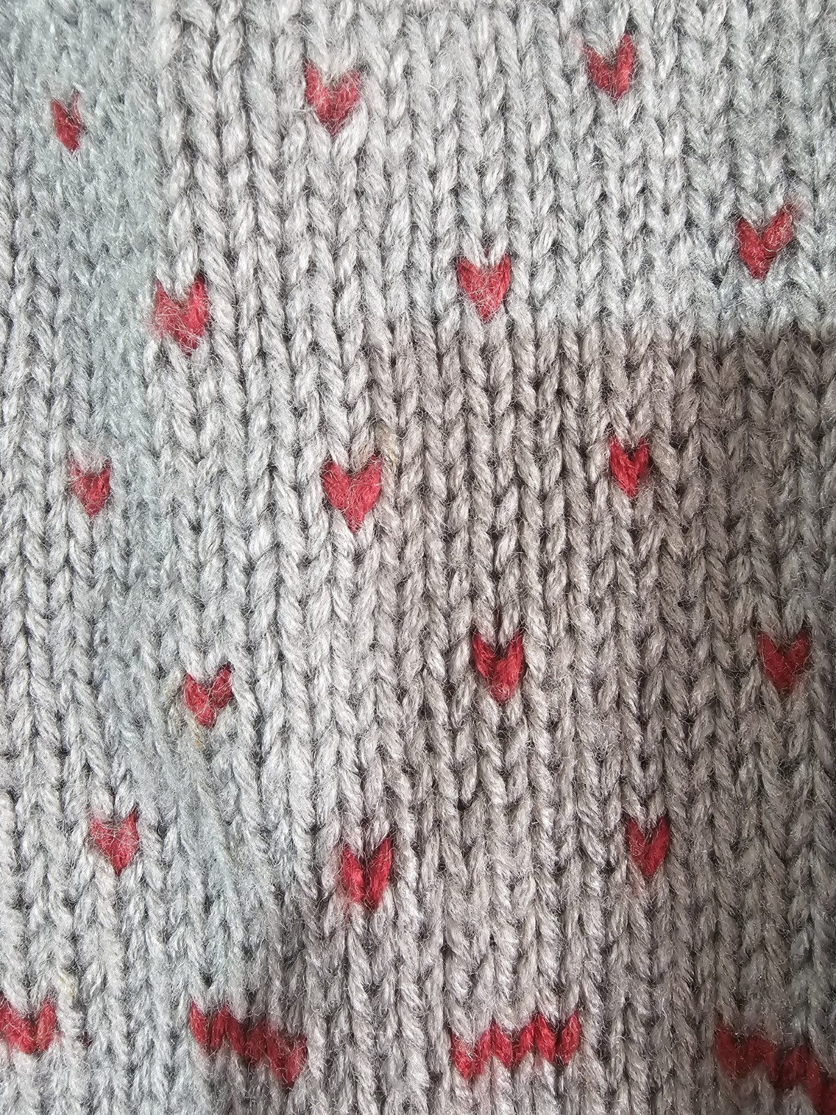 Hand Knit Vintage Robert Scott Ltd Sweater Hearts Medium Grandmacore