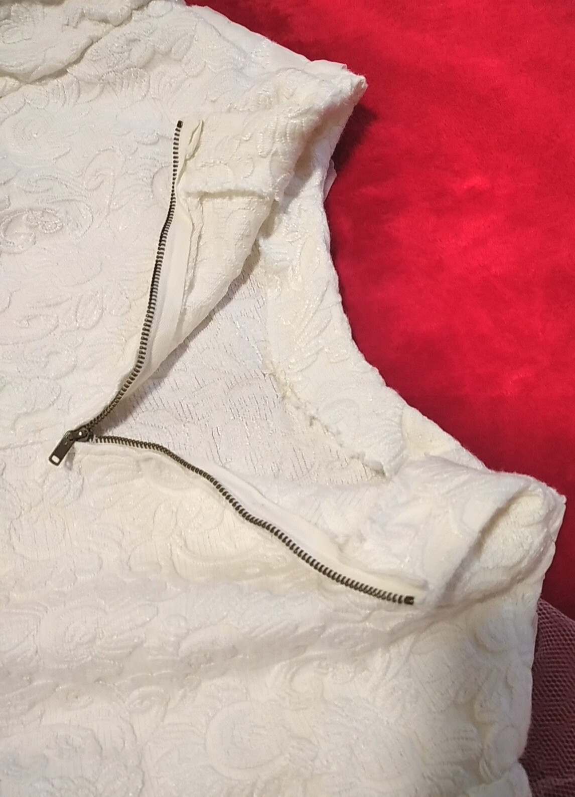 Vintage Soviet White wedding set dress veil gloves 1972 USSR Ukraine with histor