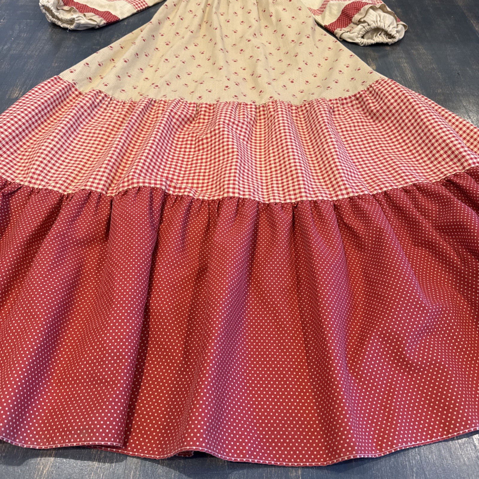 Vintage 1970s Magnolia San Francisco Dress Boho Hippie-Flower Child-Cottagecore