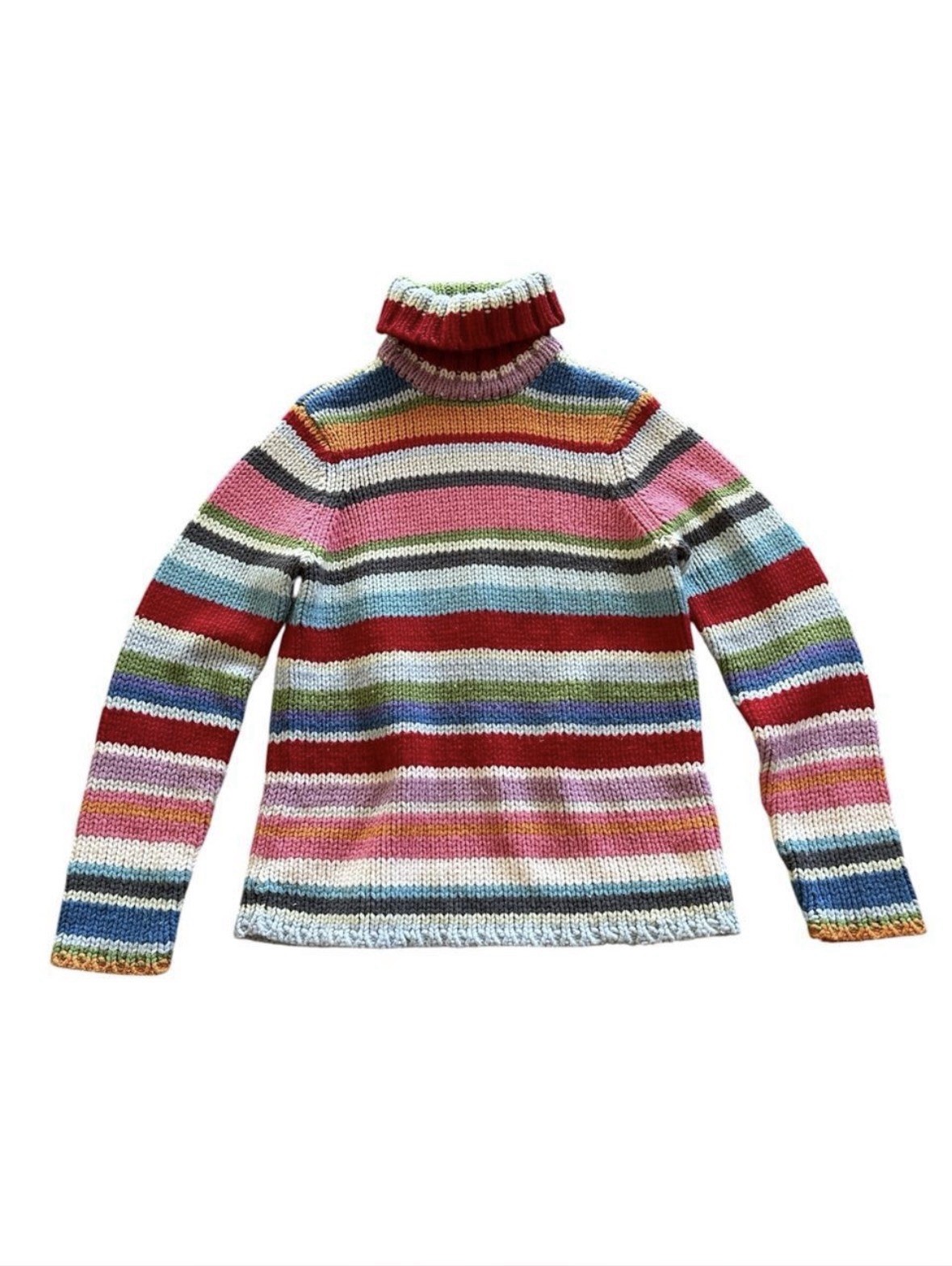 VINTAGE gap Wool Striped Colorful Sweater 90s
