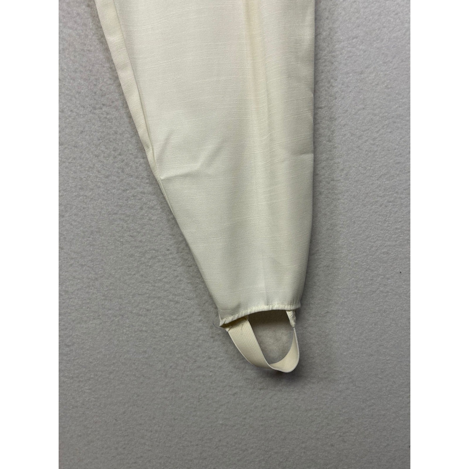 Vintage 80s Counterparts Womens 18 Cream Pleated High Waist Stirrup Pants NEW