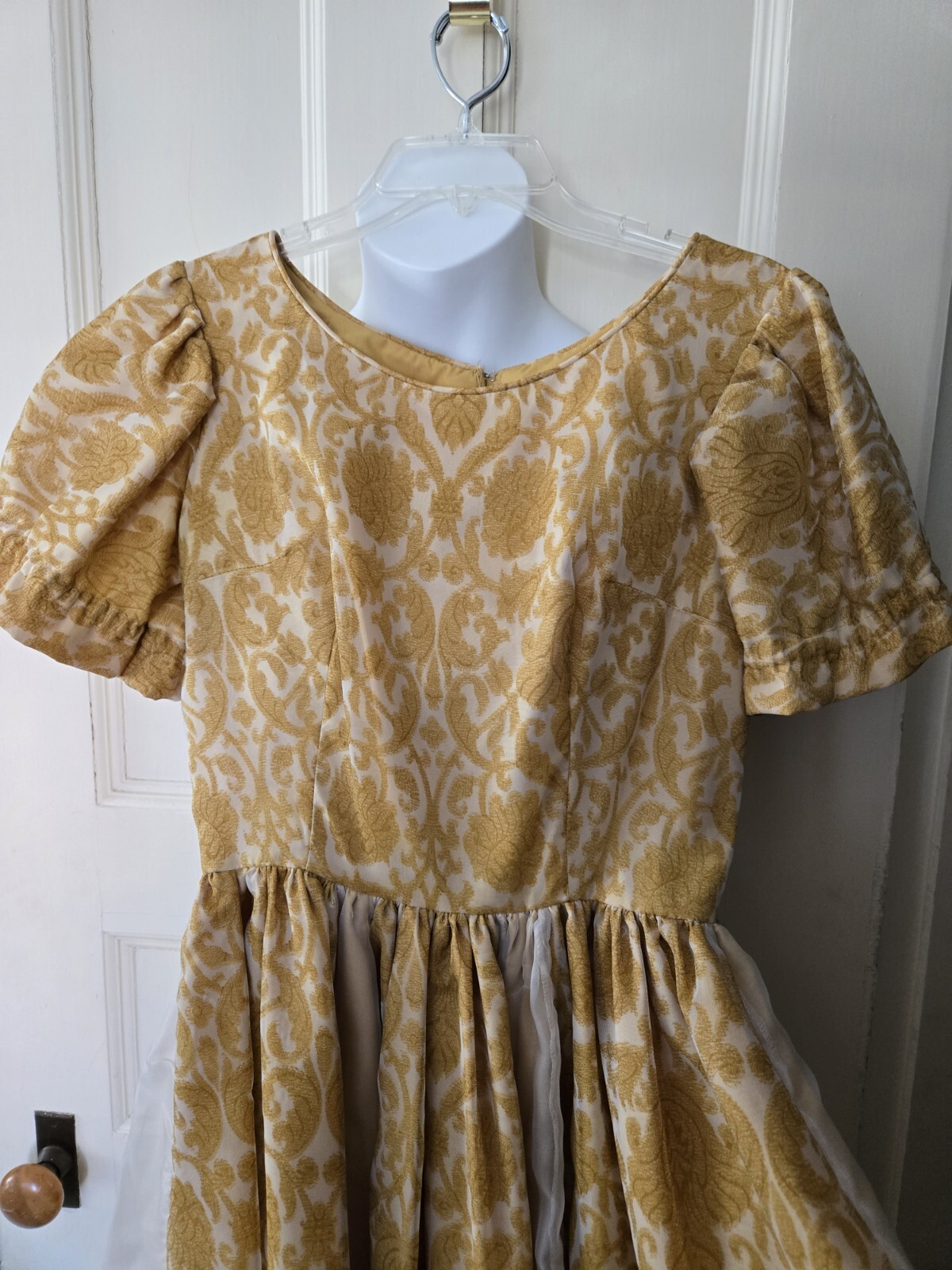 Vintage H Bar C California Ranchwear Floral Dress Square Dance Zip Costume