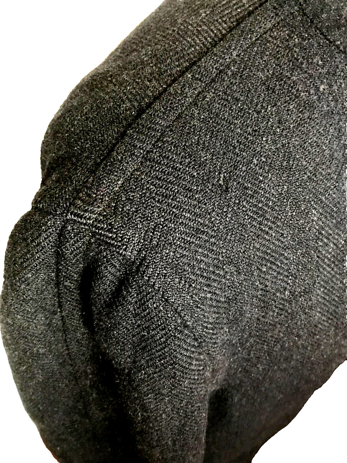 Mens  44 XL Dark Blue Harris Tweed  overcoat by Jaeger  Britain