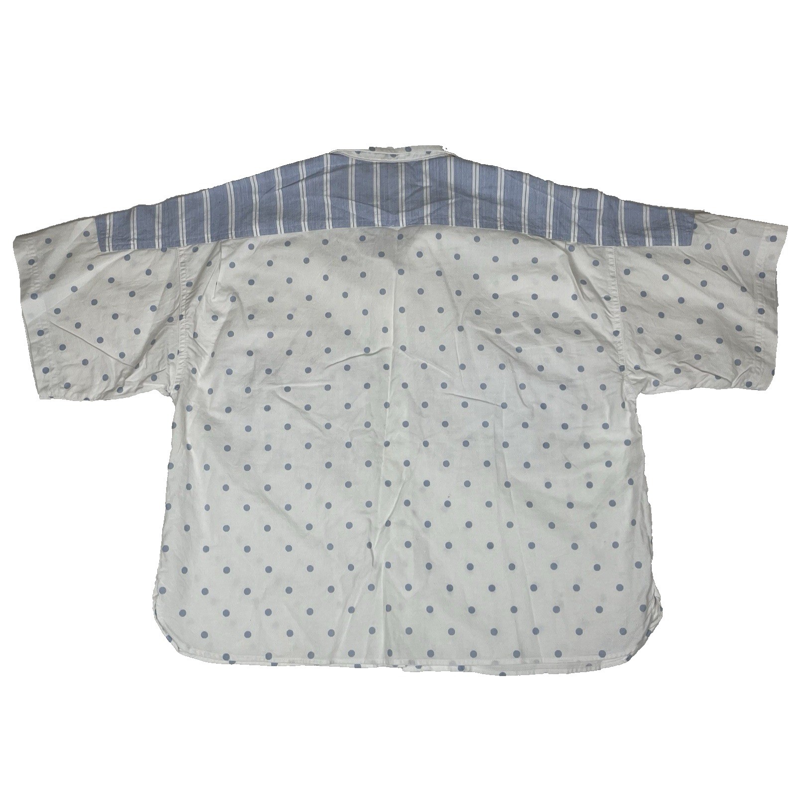 AJ Brandon 80’s Pleated Shorts(13/14) and Shirt(L) Vintage Set Blue and White