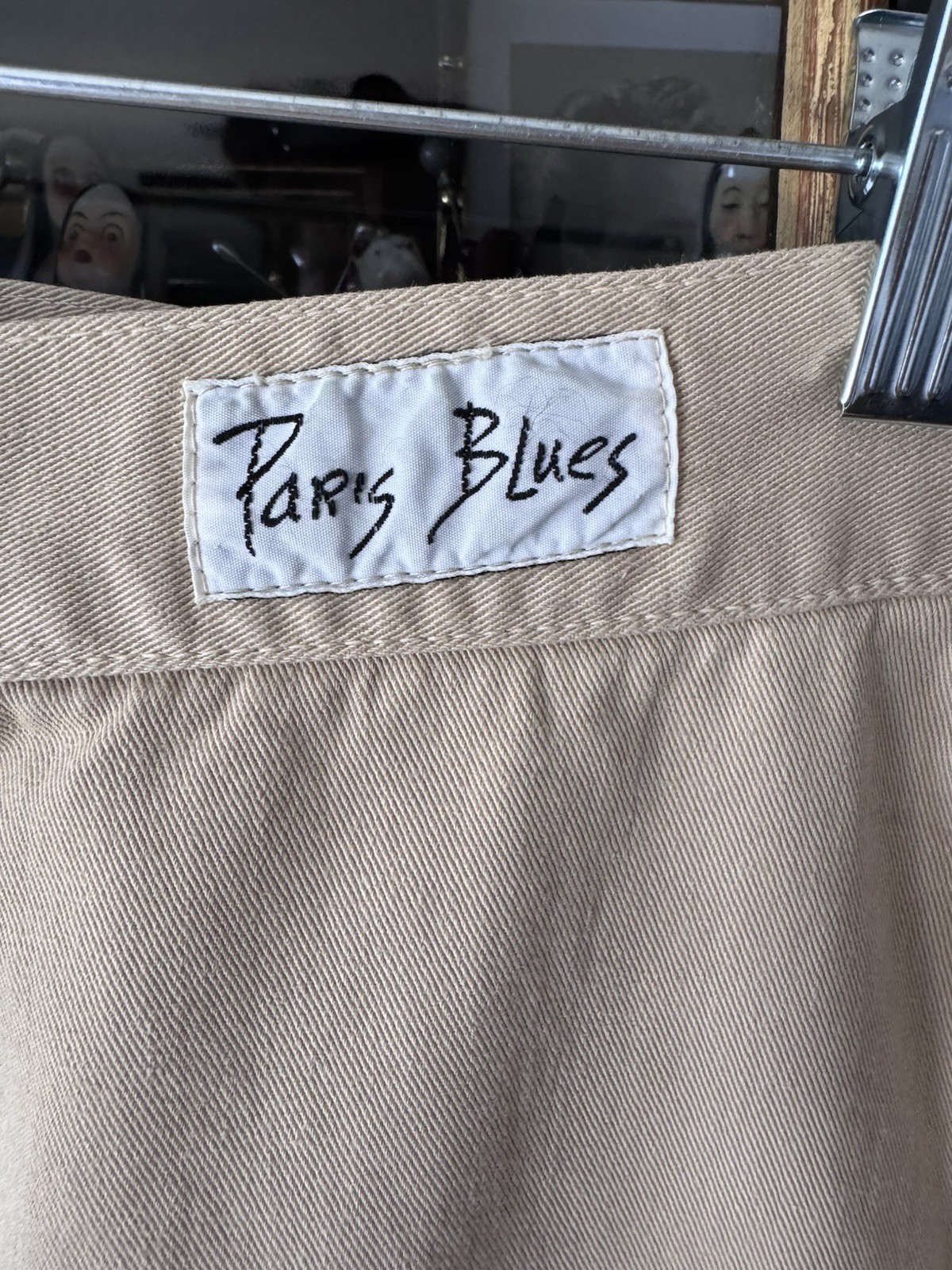 VTG 1980’s Women’s Paris Blues Tan Long Skirt Size 11 Fits Small