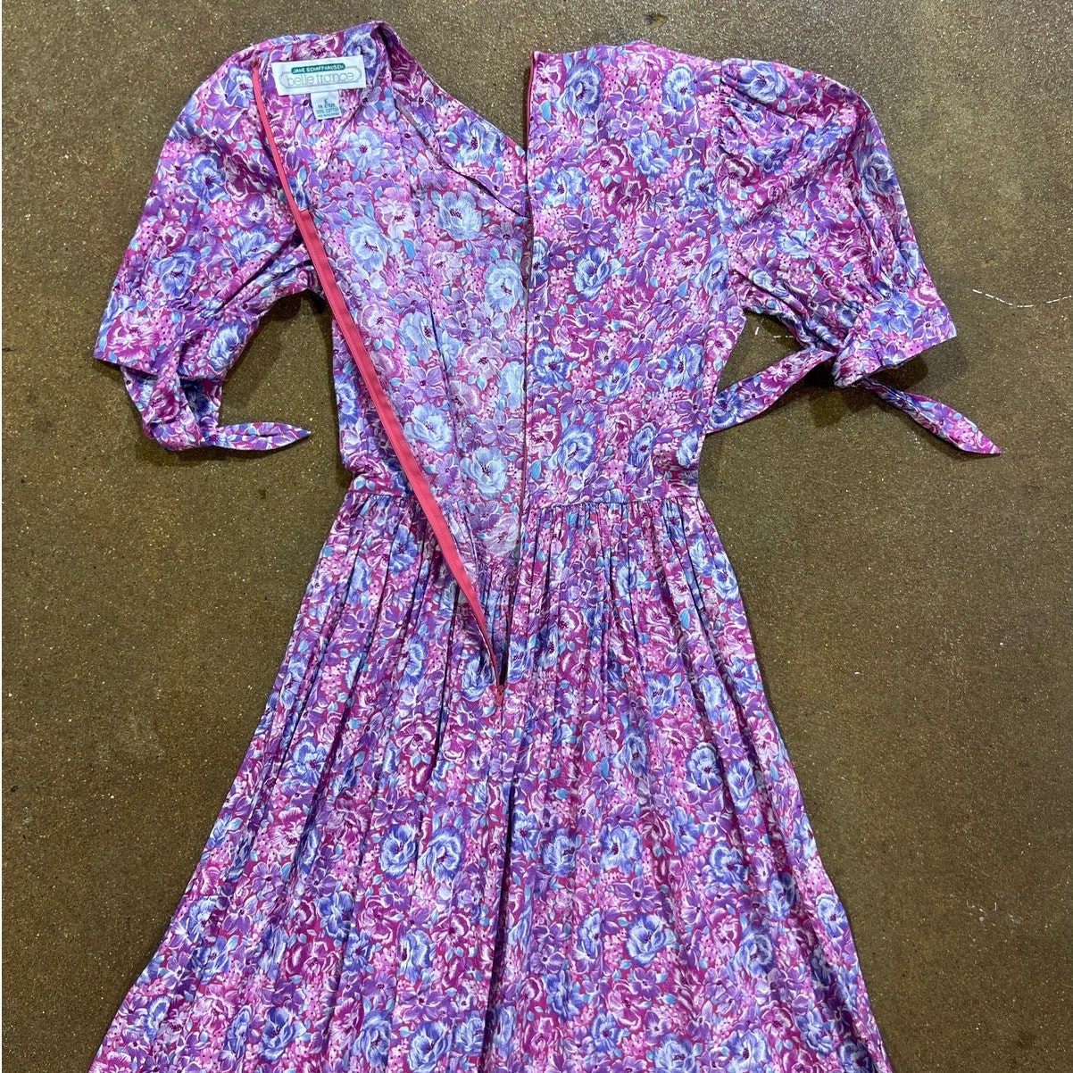 70s Belle France floral cottage dress