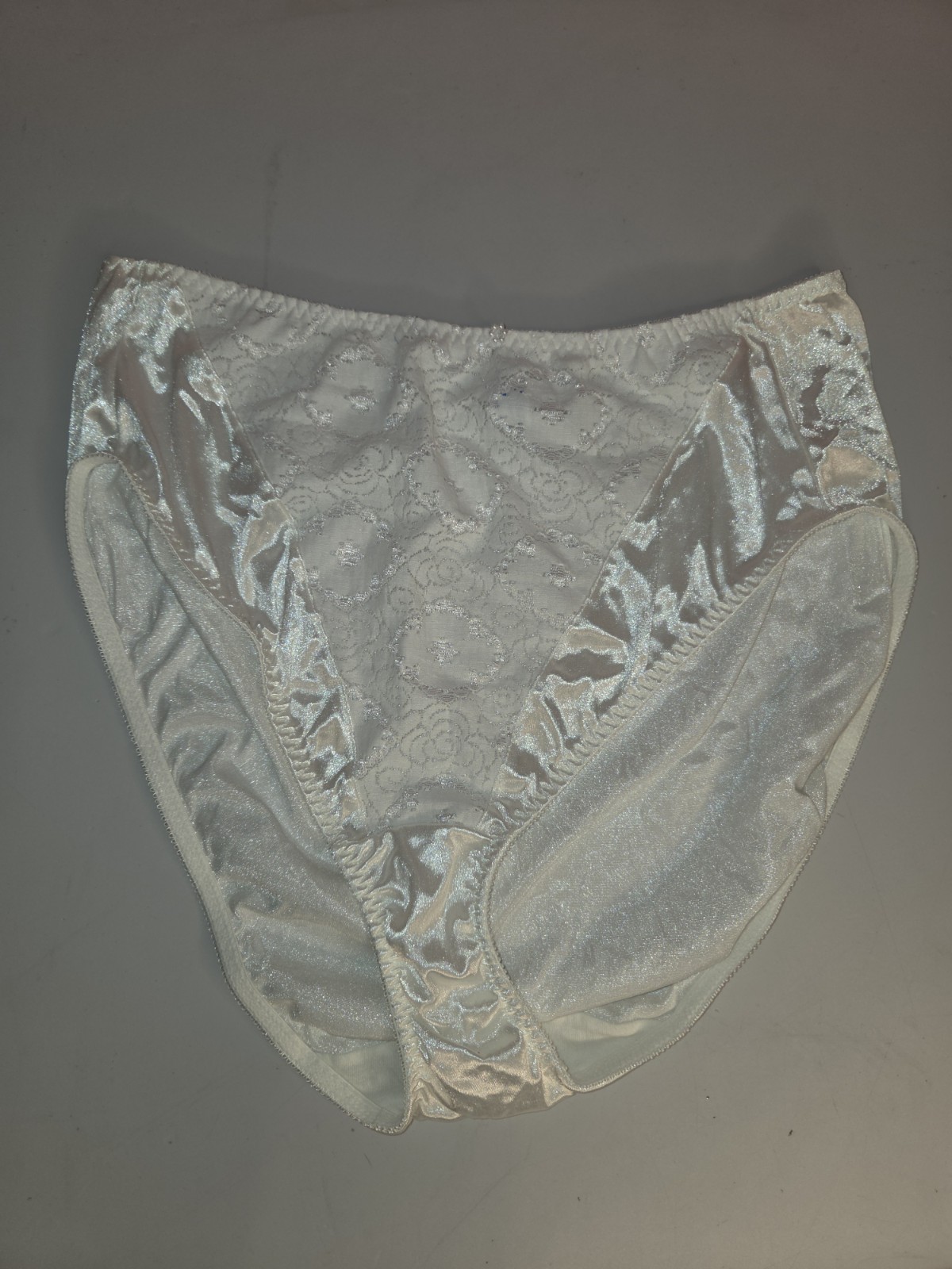 Vintage Bestform Nylon Lace Panties High Cut Size 9x White
