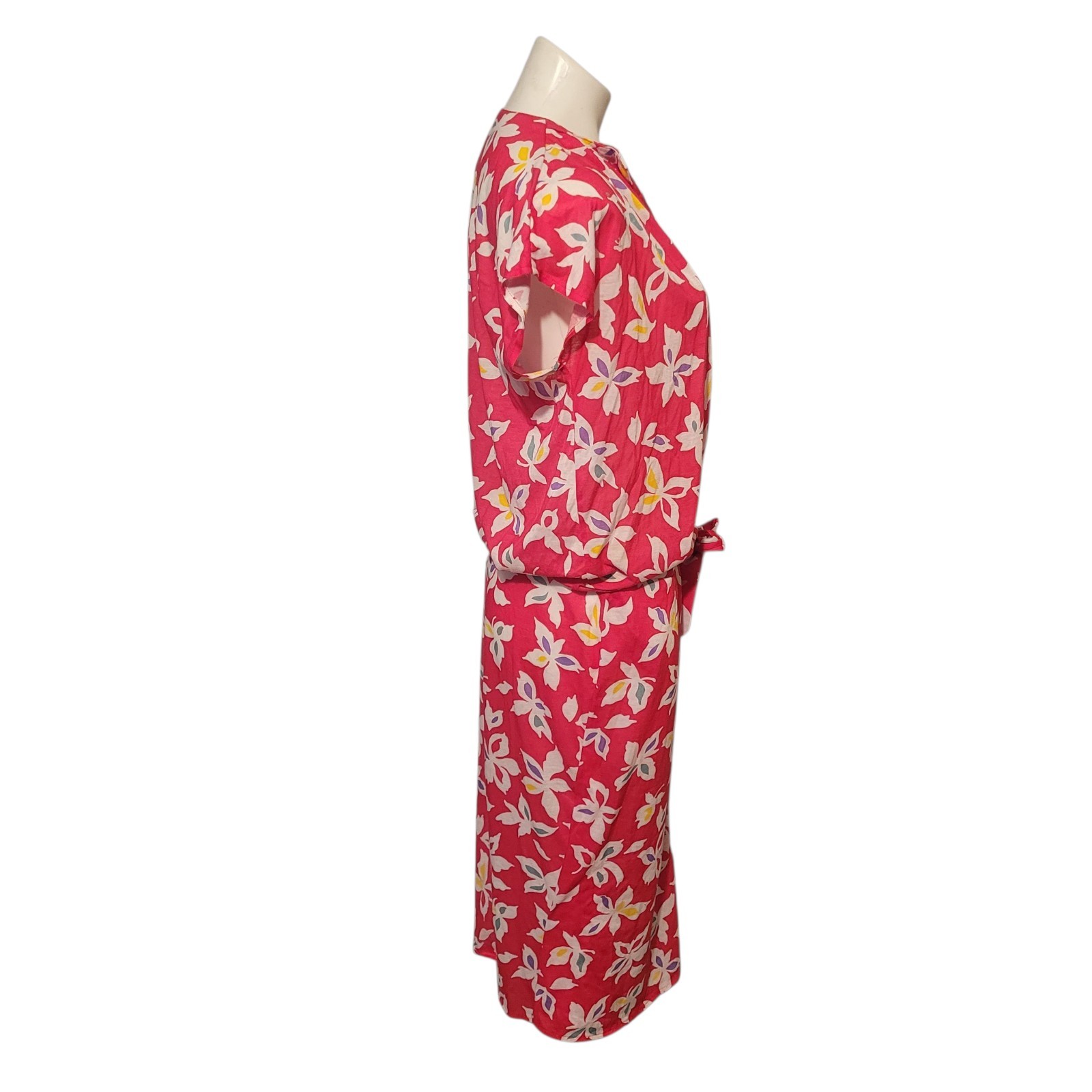 Vintage Darian Petites Dress Set Top & Bottom Size 10 Pink Floral 80s 2 Pieces