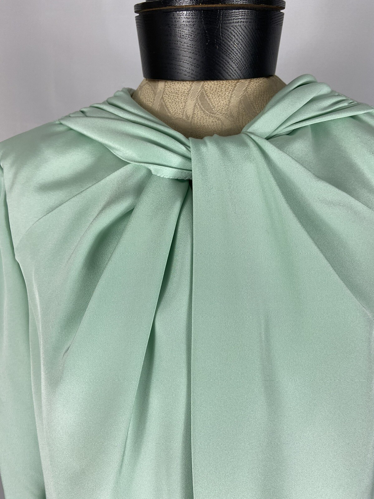 William Pearson Size 16 Vintage 60’s Green Long Sleeve Dress