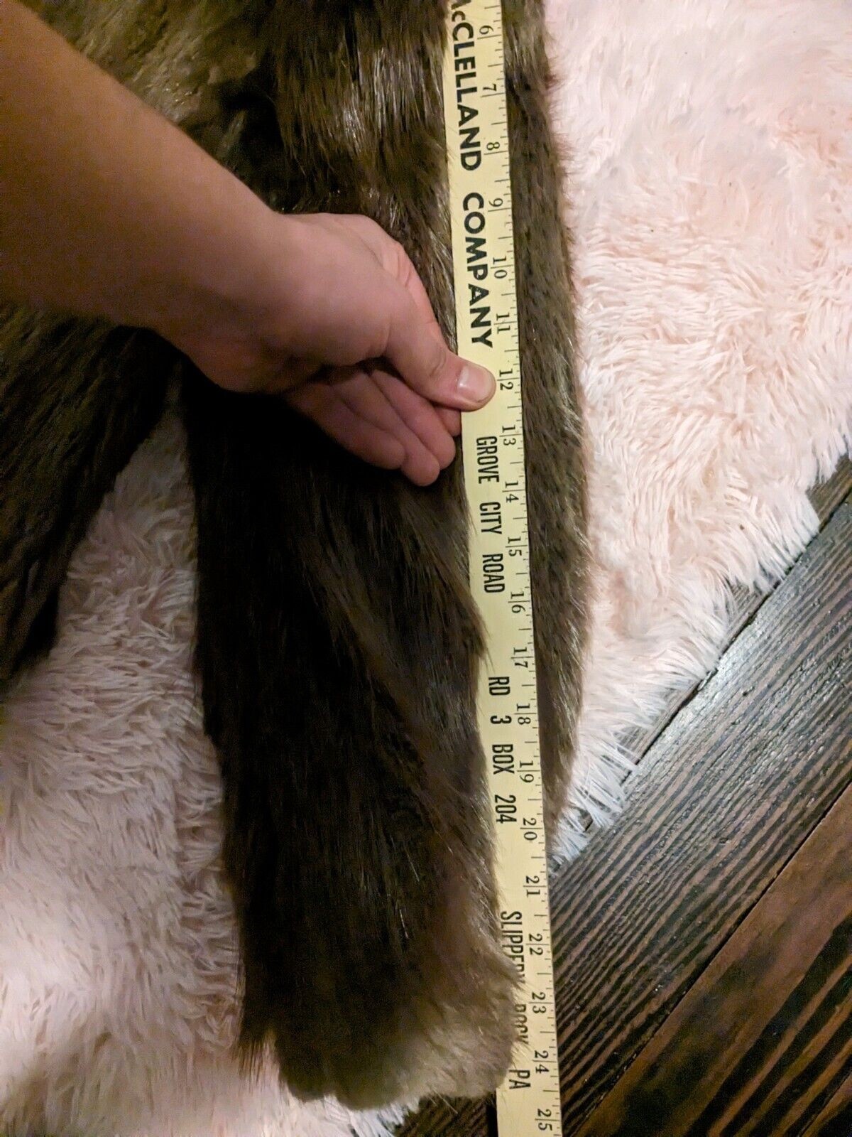 Geniune Beaver Fur Coat M/L Full Length Brown Thick & Luxurious Very Warm
