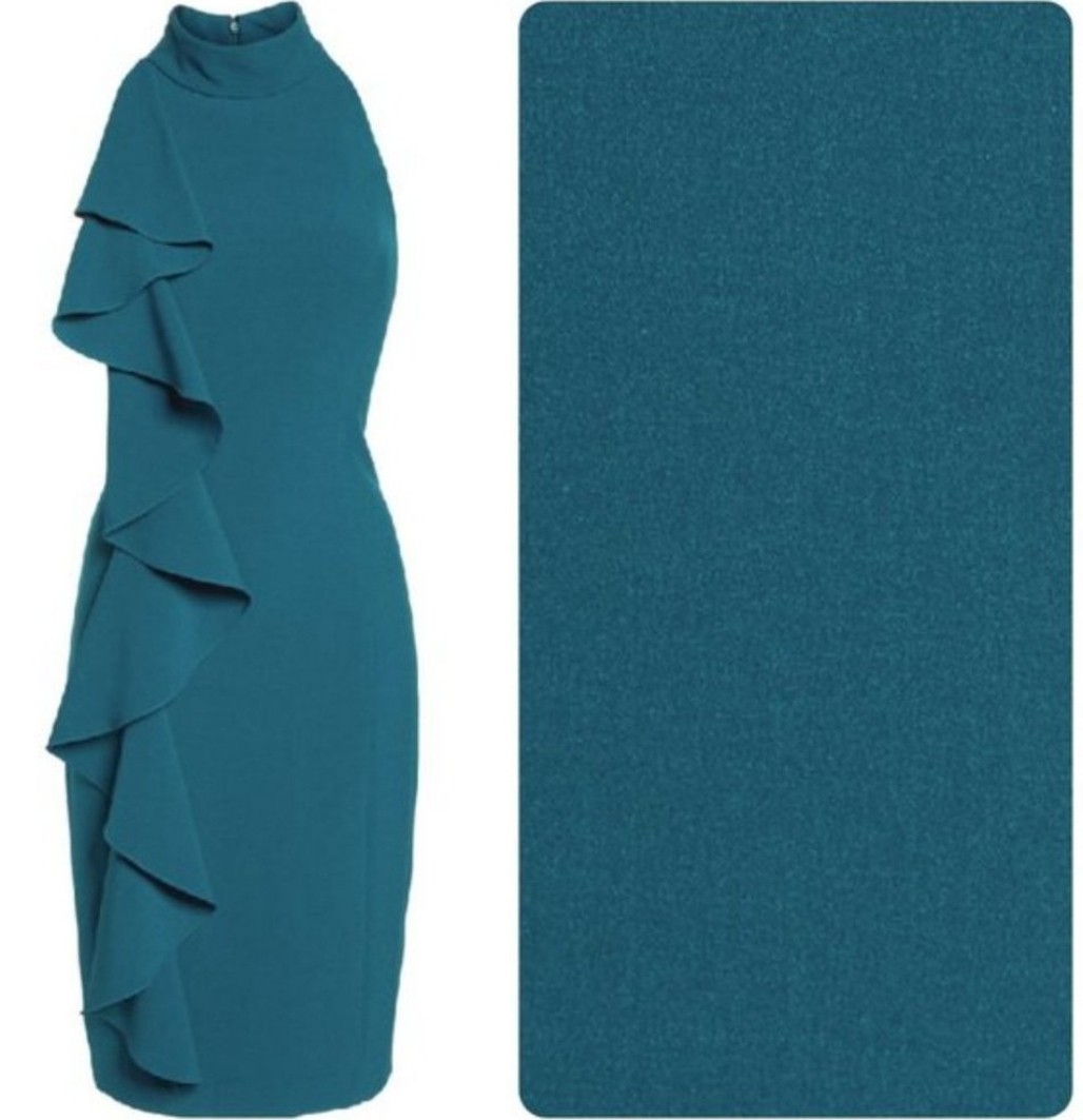Eliza J Ruffle Sleeveless Sheath Mock Neck Cocktail Dress Size 14