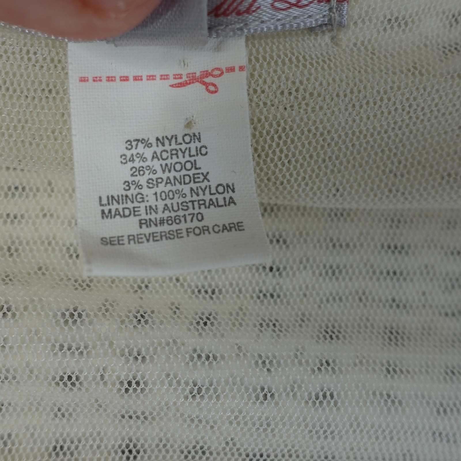 Vintage Y2K Cardigan Cream Wool Knit Shrunken Fuzzy Sweater Mesh Fairy Grunge