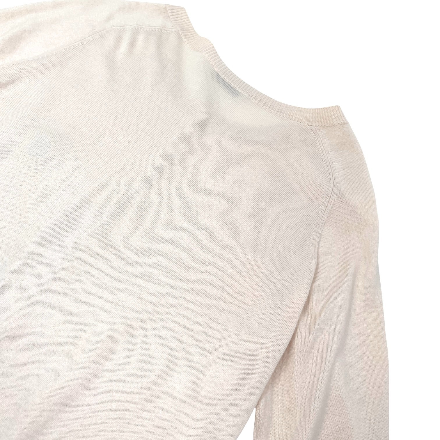 CELINE Vintage Macadam Logo Knit Cardigan Sweater Top Pink Beige 106919