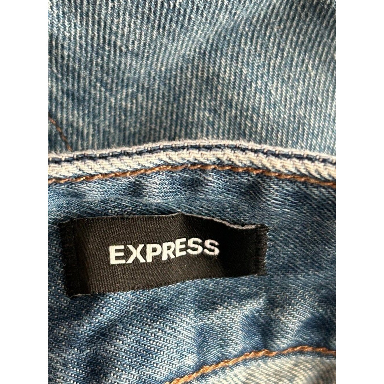 Express Wide Leg Jeans 14R High Rise Blue Denim 90s Retro Casual Model Off Duty