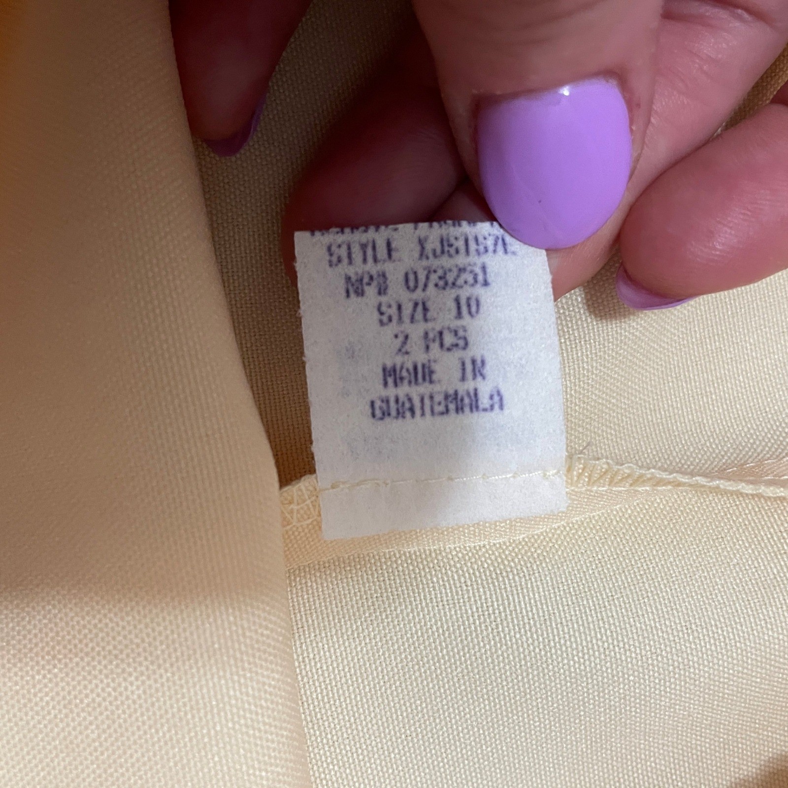 Andrea Kay VTG 80s Size 10 Butter Yellow Midi Skirt Suit SS Blazer Office NWT