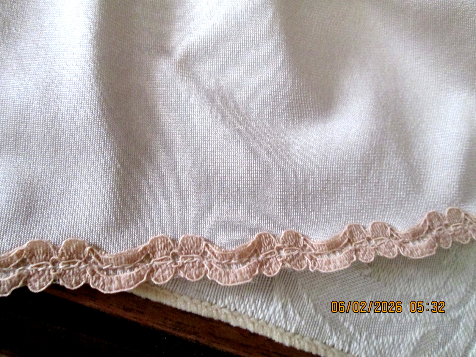 Vintage 70s Olga No Seam Bodysilk Slip Dress 36B Lingerie Blush Nude USA