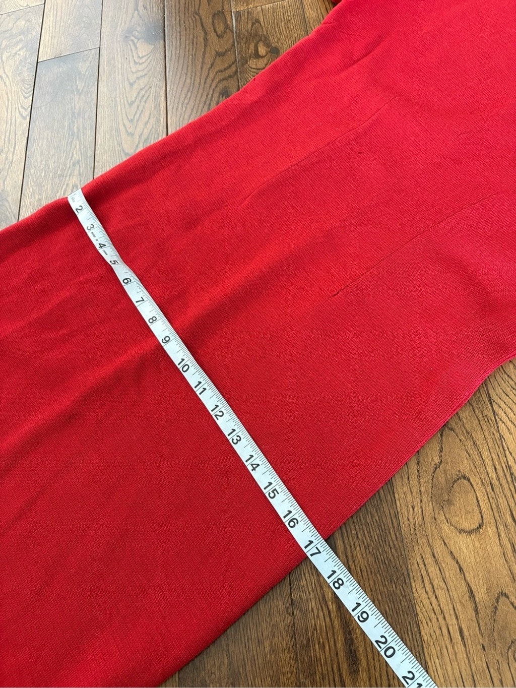 Joseph Magnin Pure Wool Red Long-Sleeve Knit Sheath Dress Size 8