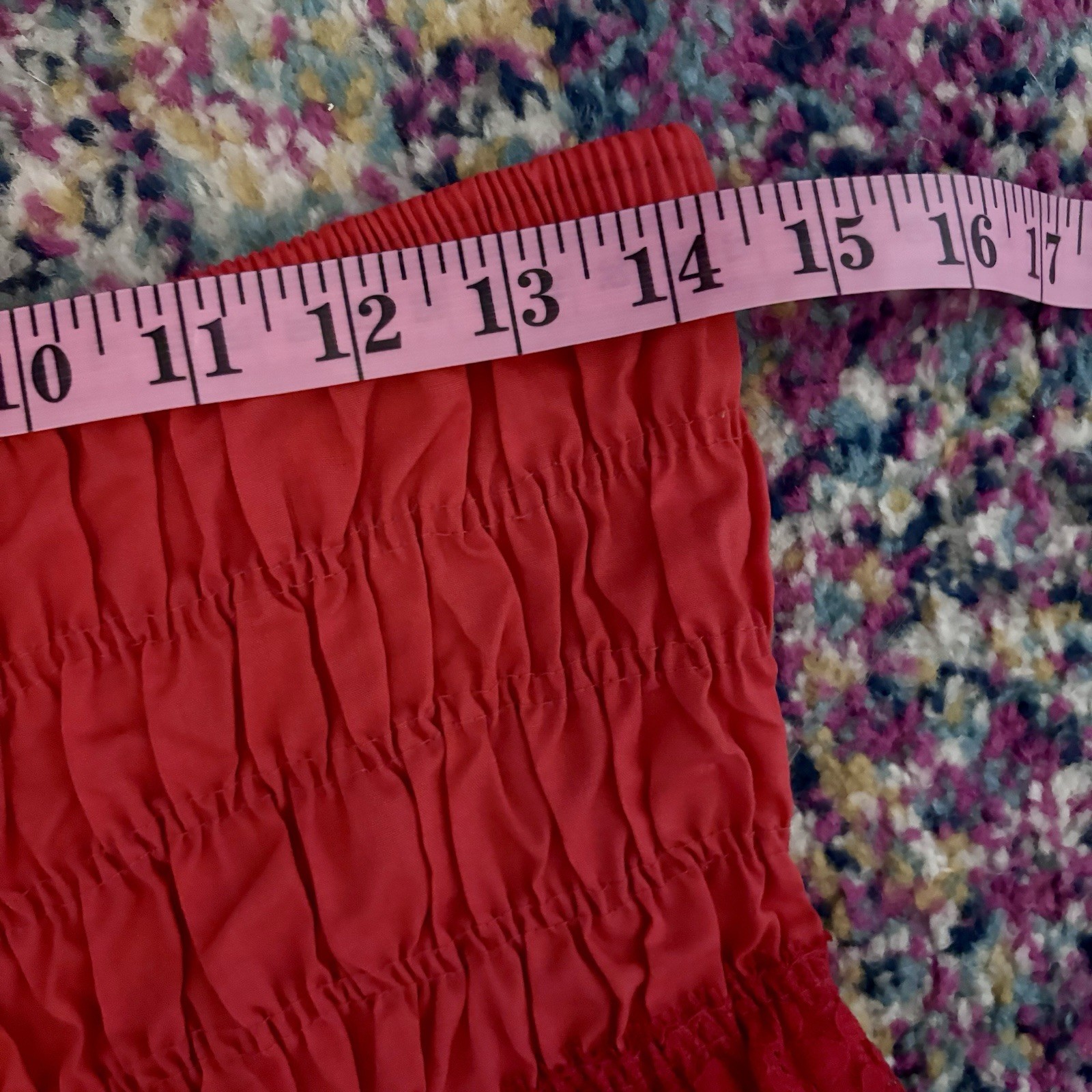 Vtg Malco Modes Lipstick Red Ruffled Square Dance Bloomer Pettipants Size M READ