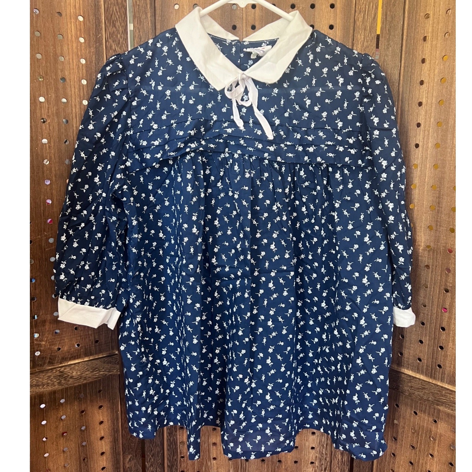 Love in Bloom New York Maternity Blouse Size 14 Vintage I Love Lucy Mid Century