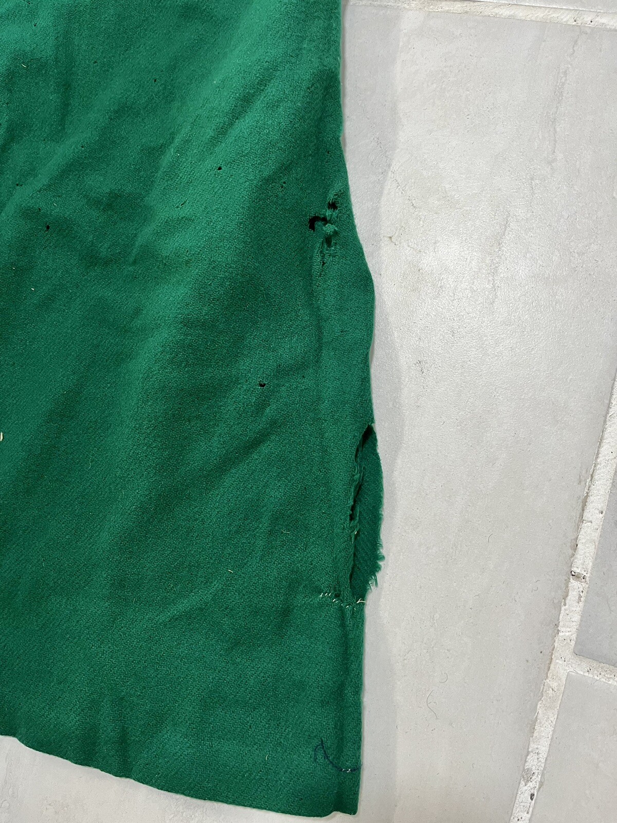 Vintage Early 1900s Fabric Handmade Dress W/ Homemade Repairs metal button 24×26