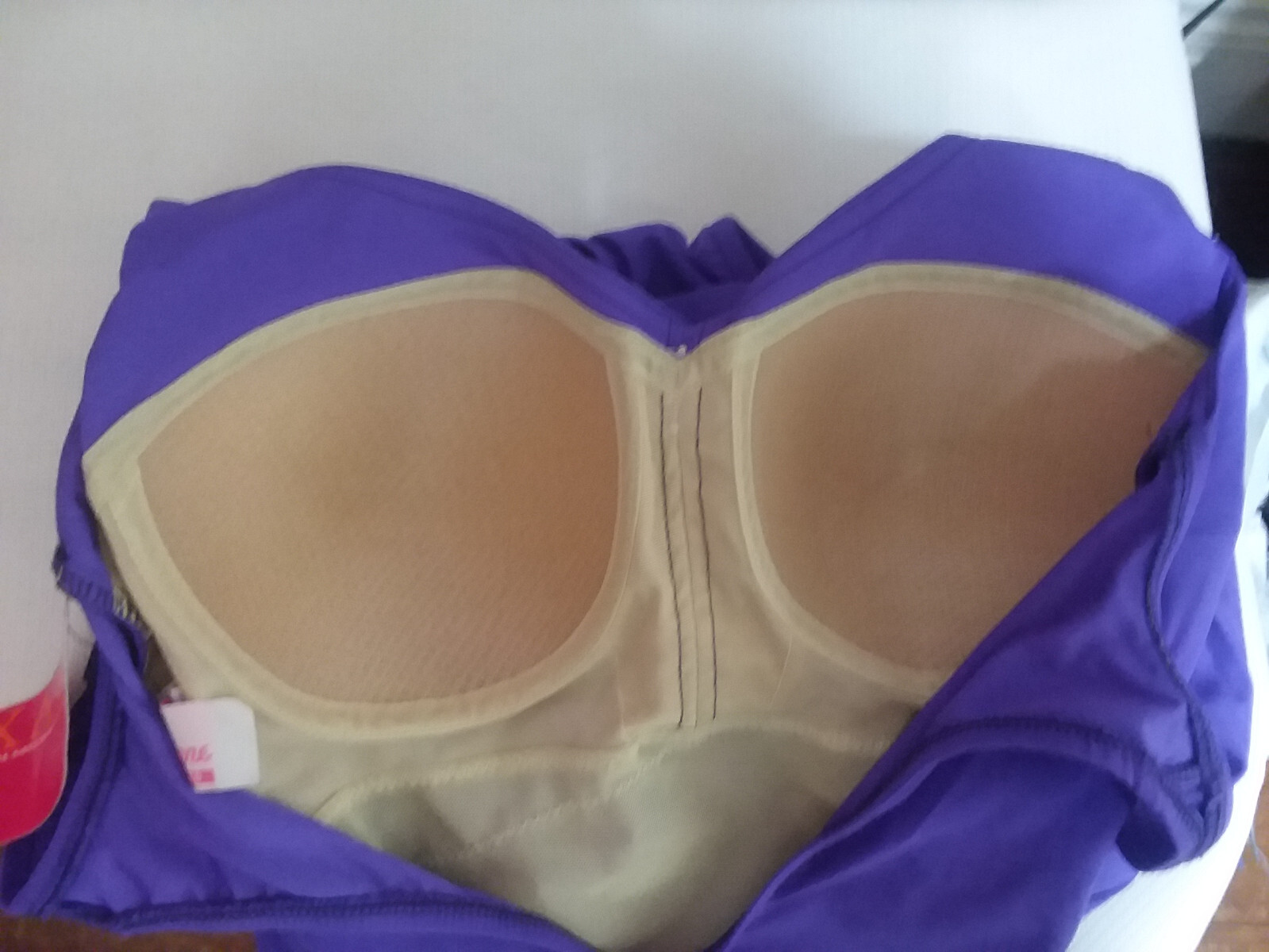 New Vtg Roxanne Purple 1 Piece Swimsuit Size 16 38C Cup Union Made ILGWU Pin Up