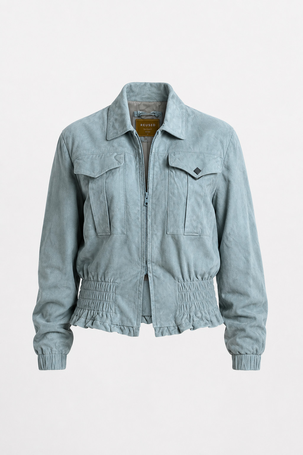 Francesca Stefani 1980s Vintage Gray Cotton Jacket Size M USA