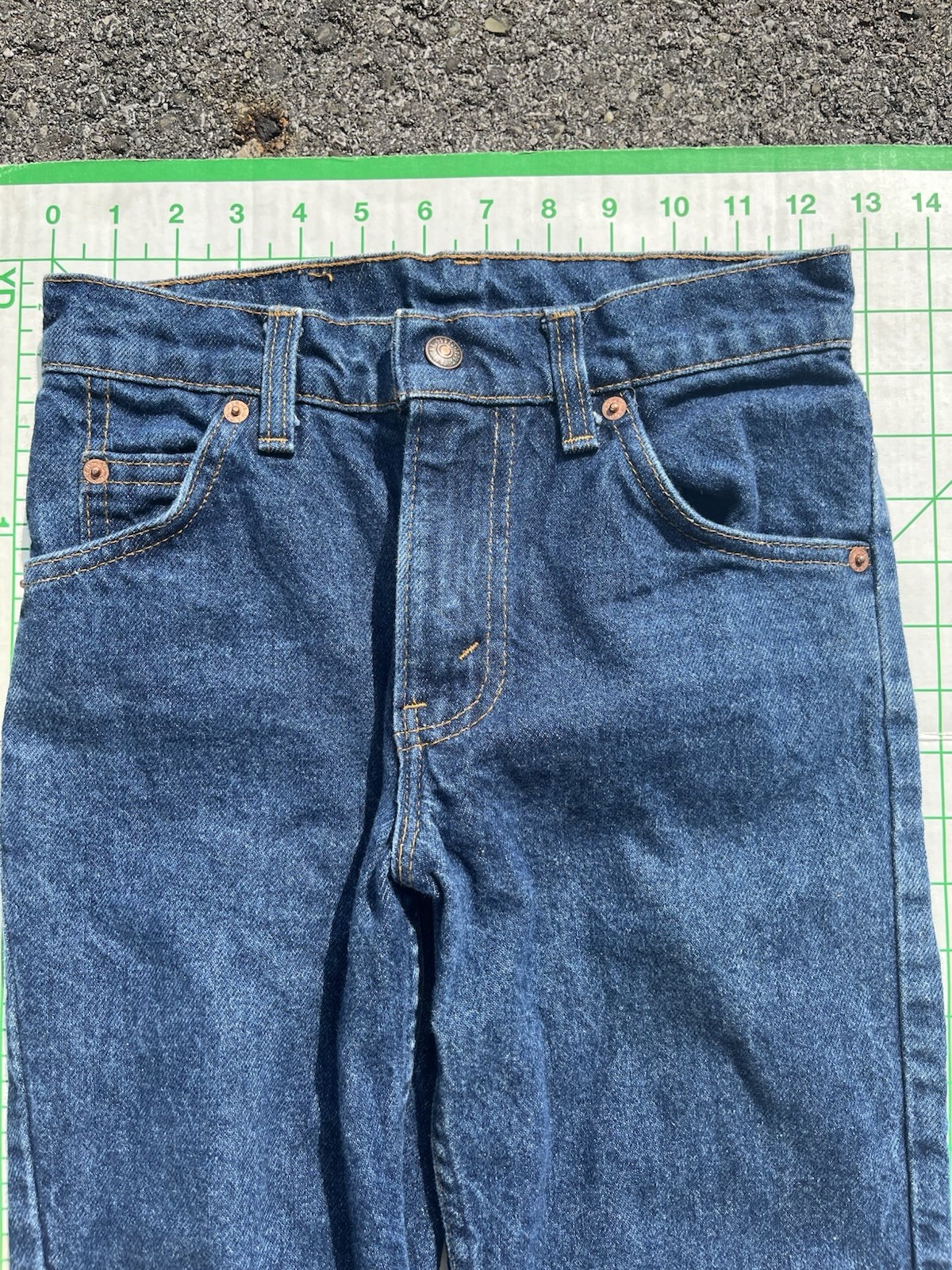 Levi Vintage Orange Tab Style 305 Regular Size 12 Regular-26w New Dark Blue Wash