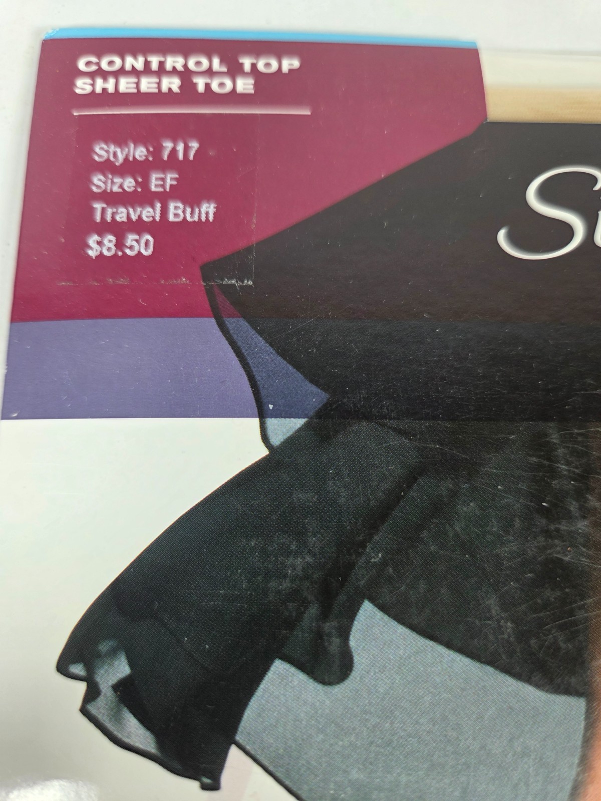 Lot 2 Hanes Silk Reflections Sheer Pantyhose Sz EF Travel Buff CT Sheer Toe #717
