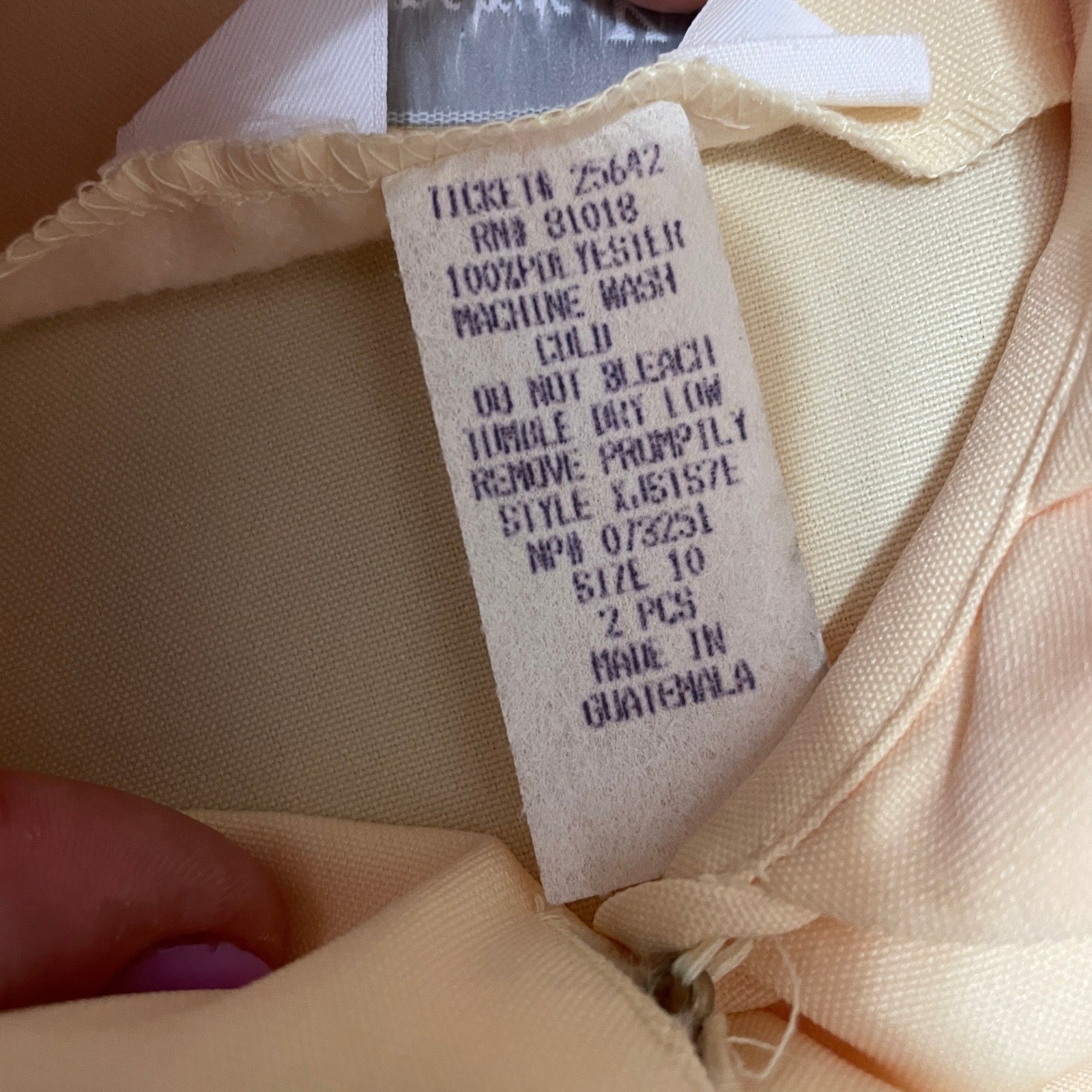 Andrea Kay VTG 80s Size 10 Butter Yellow Midi Skirt Suit SS Blazer Office NWT