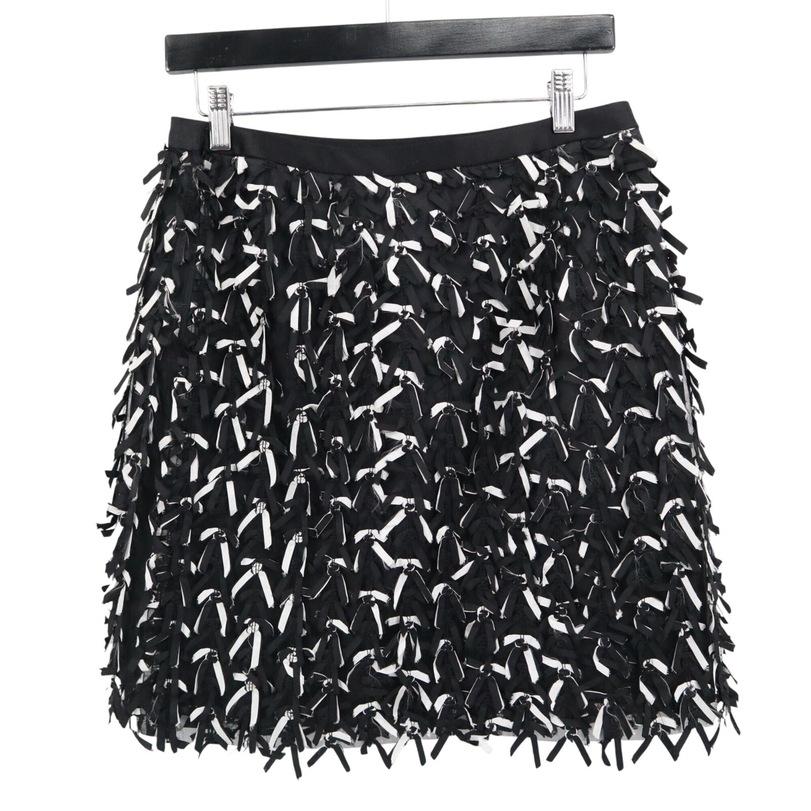 Shani Ribbon Bow Mini Skirt Womens 6 Black Vintage Retro 80s Y2K Twee Whimsigoth