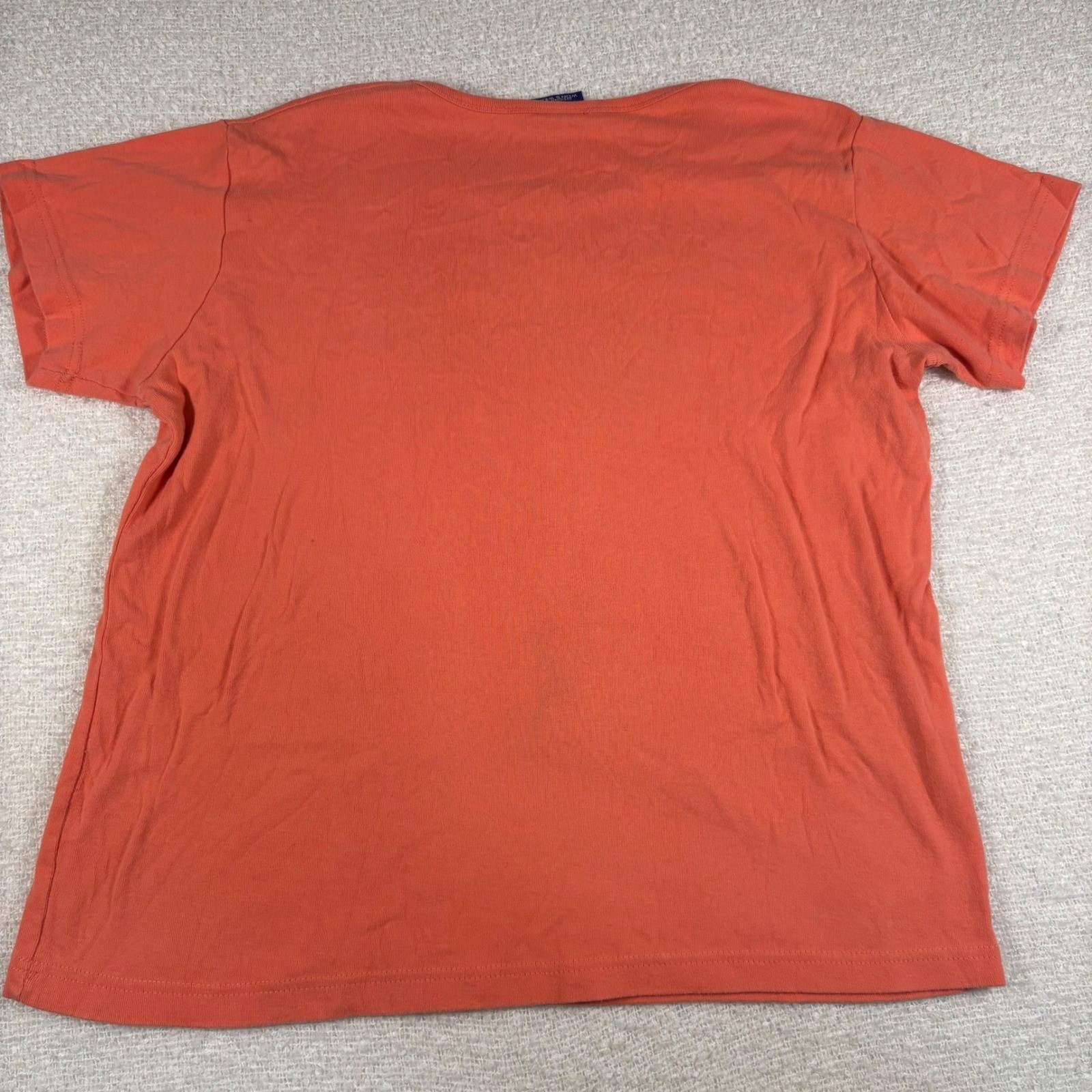 america casual pink coral its 5 o’clock somewhere bedazzled top dad core y2k