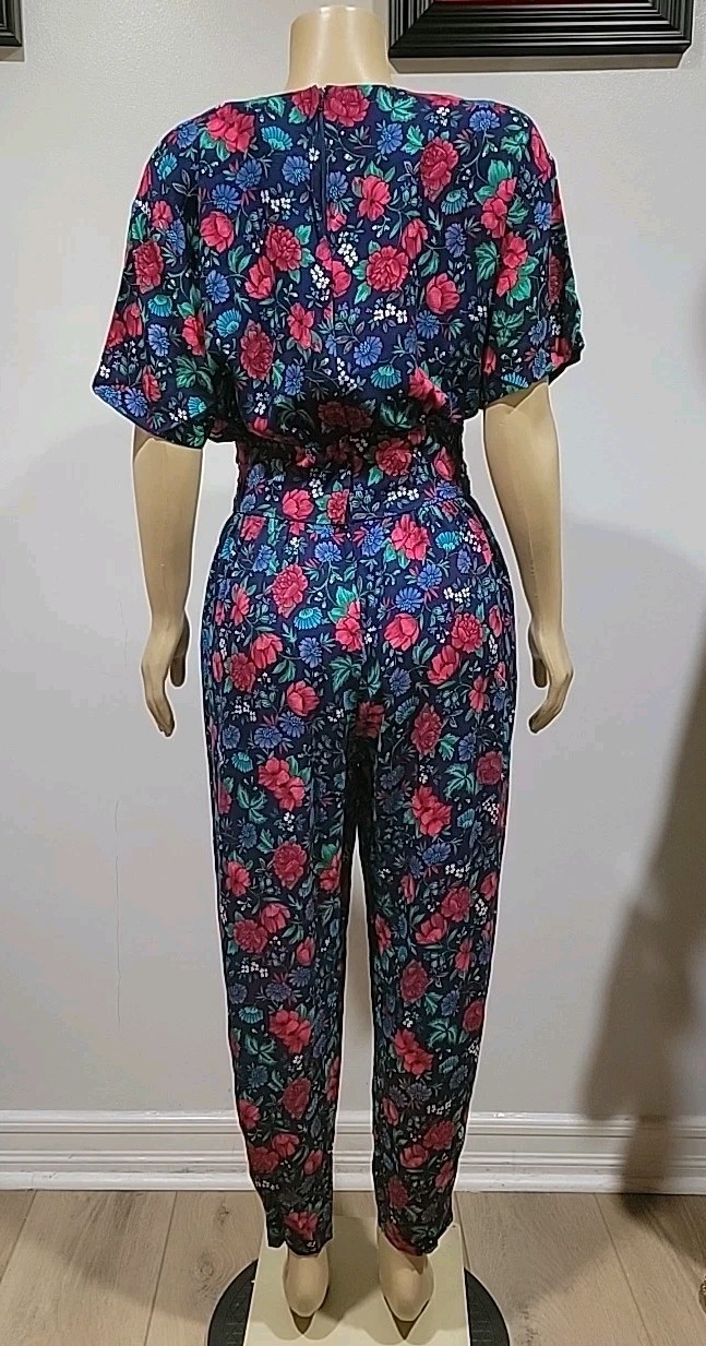 Ms. Choice Women’s Fits Modern Size S Floral Jumpsuit Vintage 90’s #1