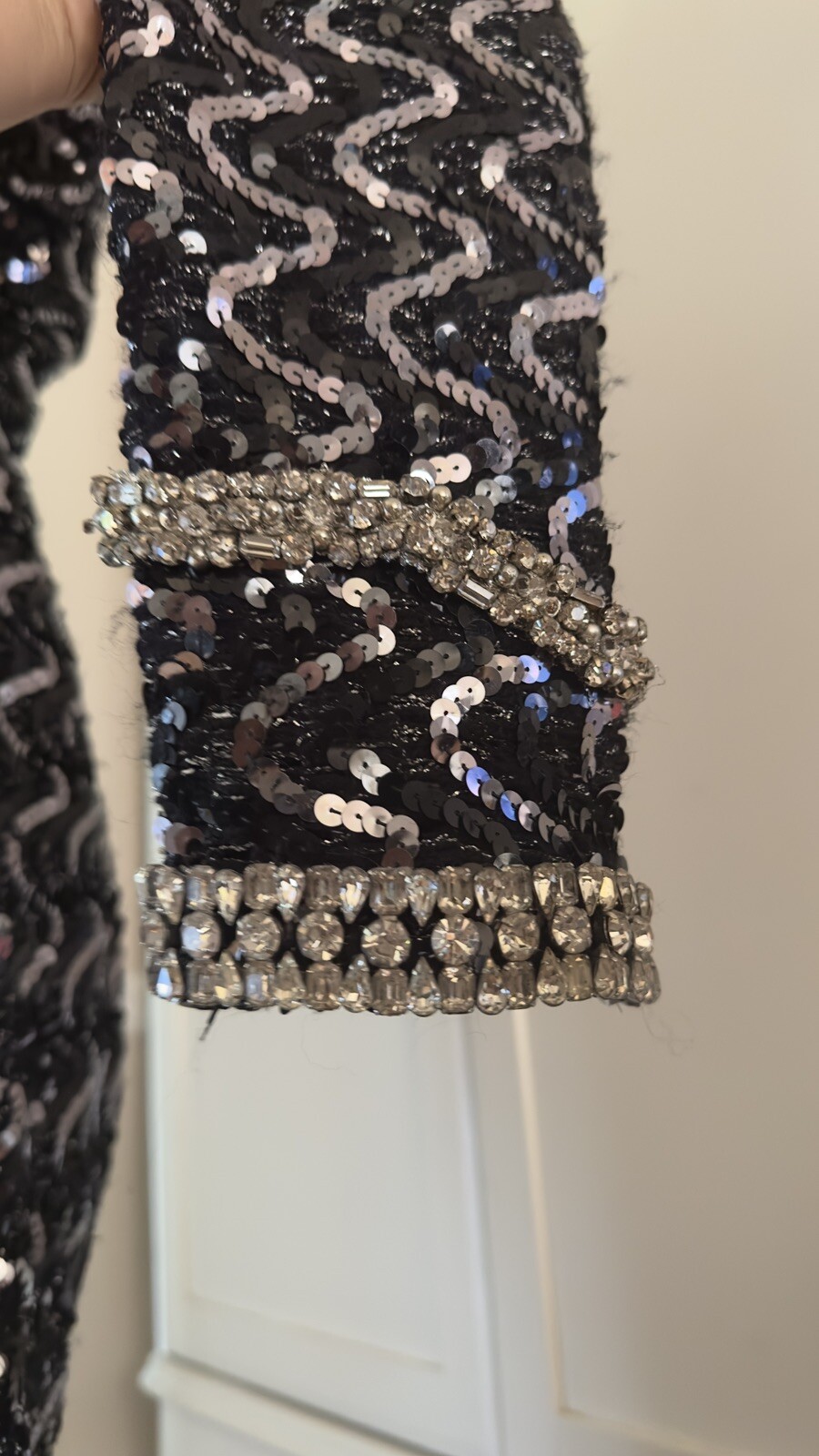 VTG 1970s Marilyn Monroe Inspired Sequins & Rhinestone Stage Costume Gown