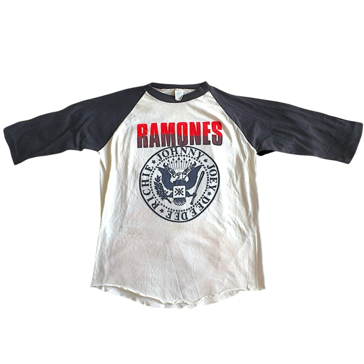 Vintage 1983 Ramones Baseball T-Shirt Kodel Tag Punk Rock Richie Authentic Tour