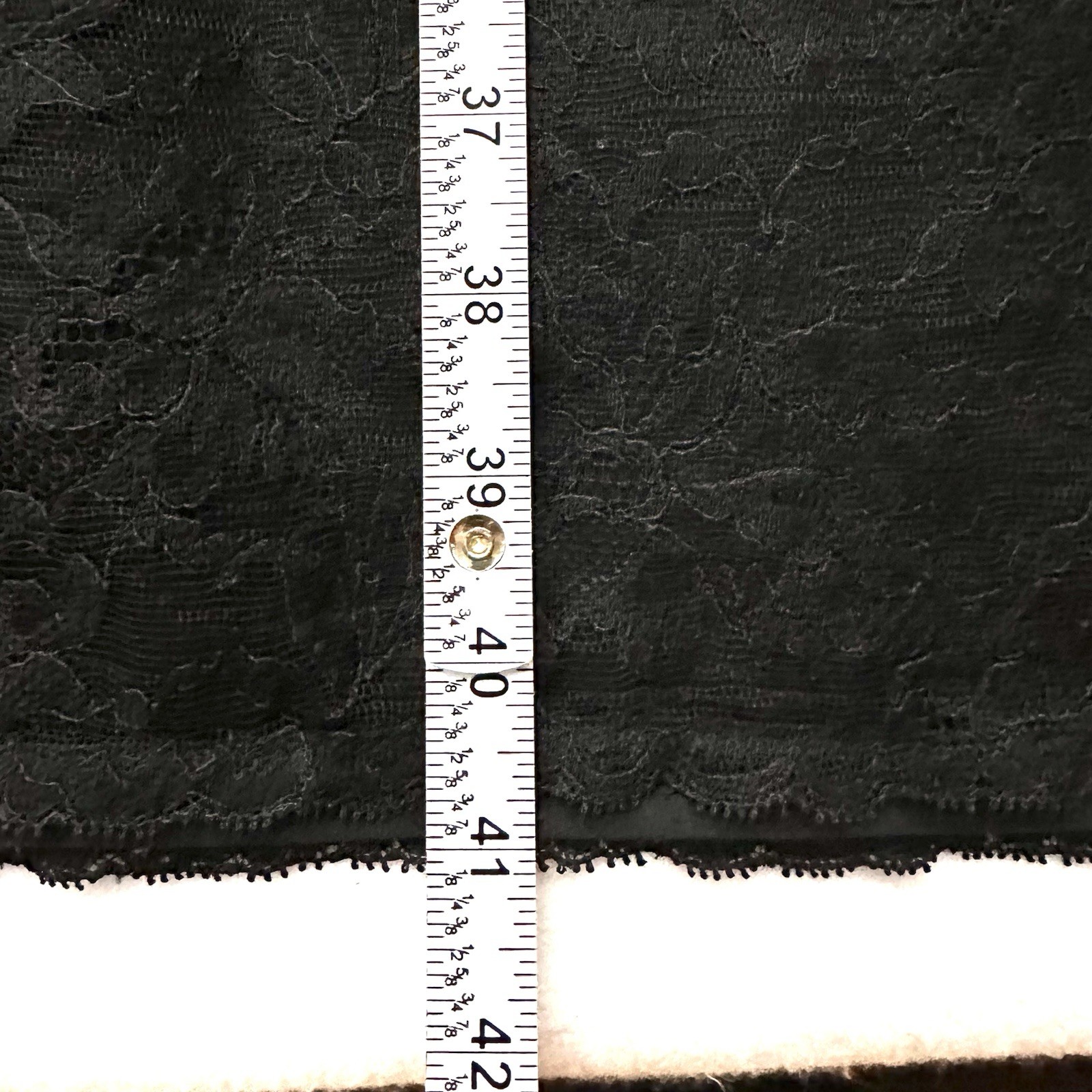Vintage Vanity Fair Full Slip Dress 34 Black Lace Nylon Tricot Lingerie Babydoll