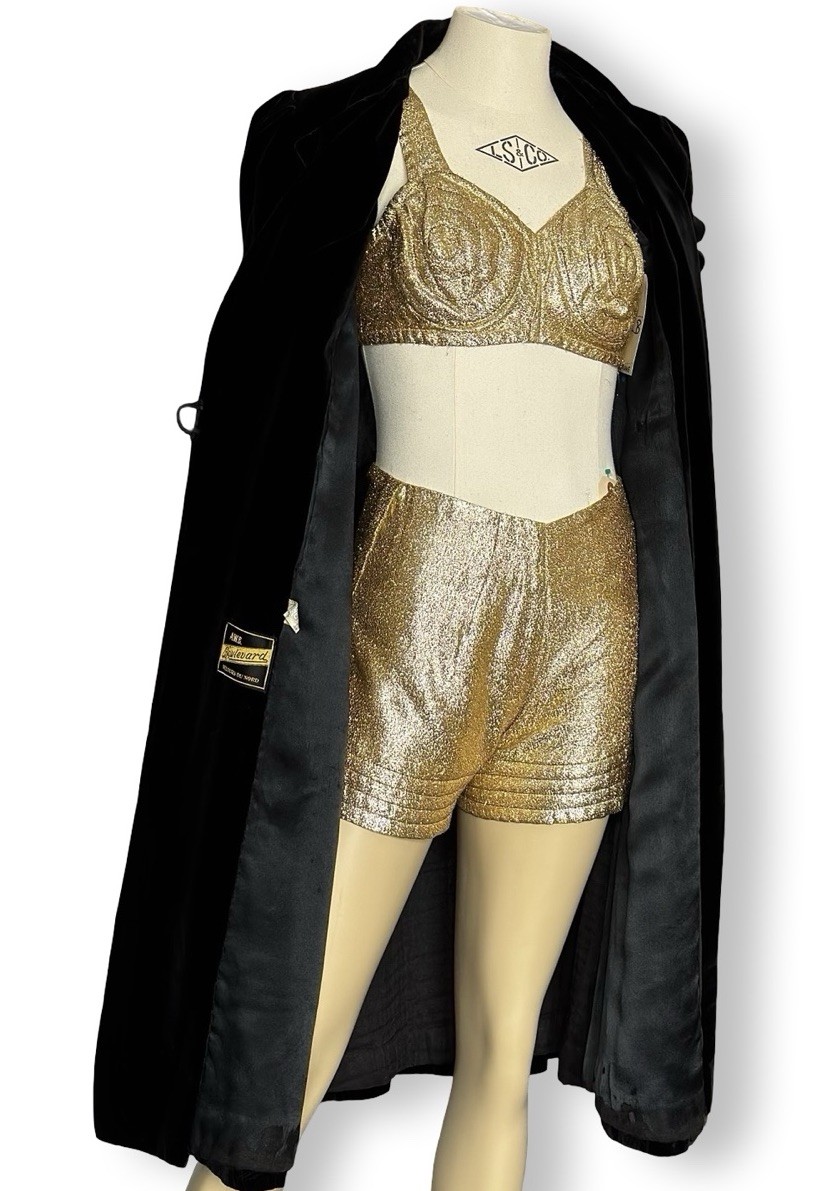 Edwardian Black Silk Velvet Coat Velours du Nord Sony Pictures Opera Jacket