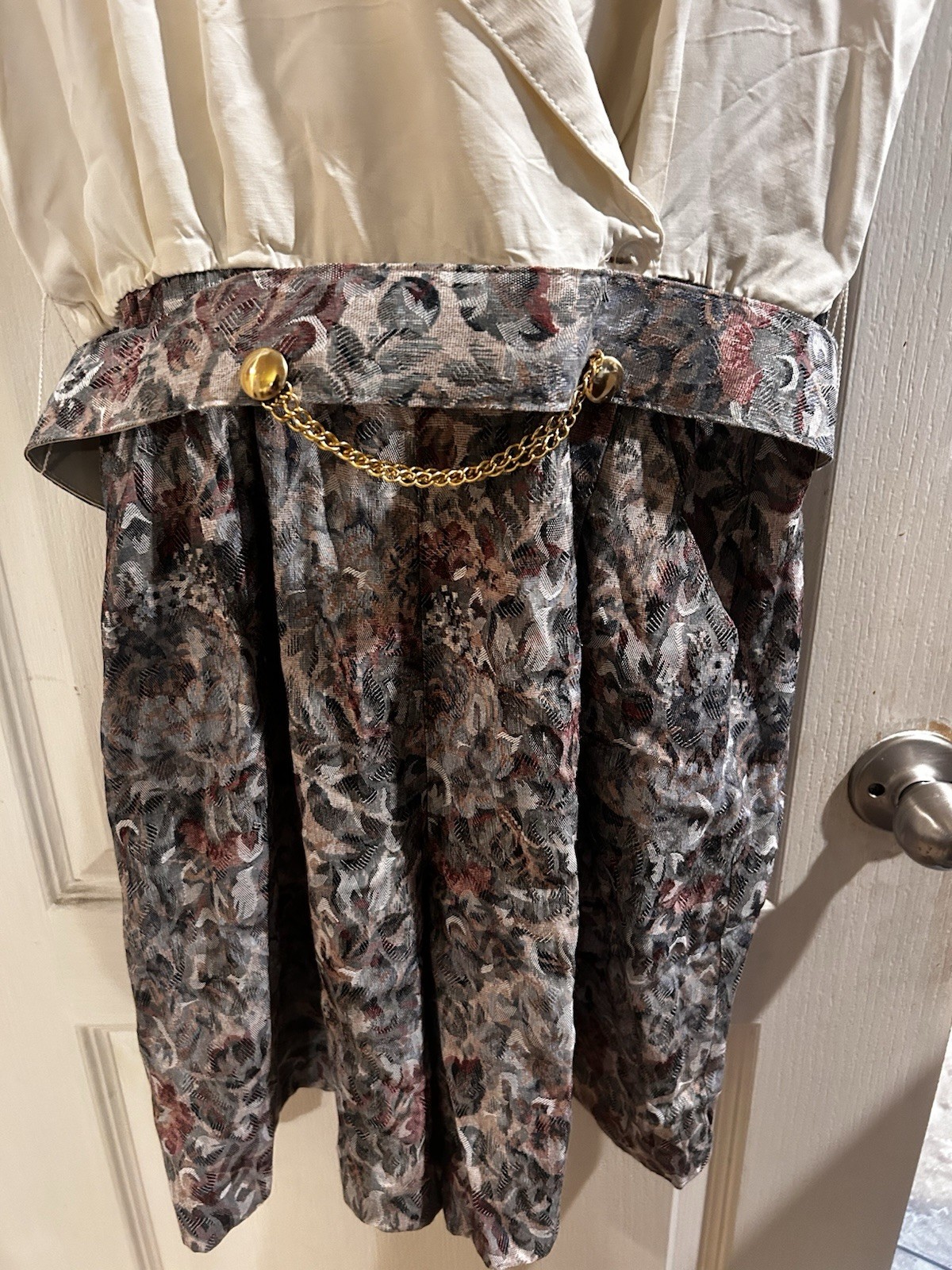 Vintage Rare S.L. Petites Secretary Romper & Jacket Set Floral Size 14