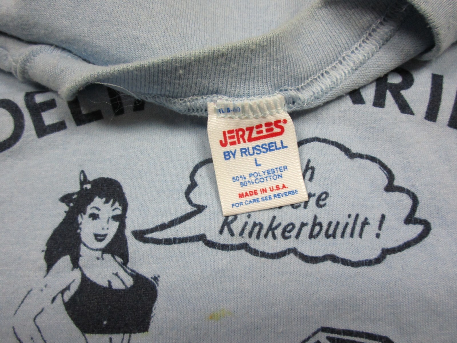 Vintage Rinkerbuilt Boat Sleep T Shirt 1980’s We Sell Fun Delta Marine USA Made