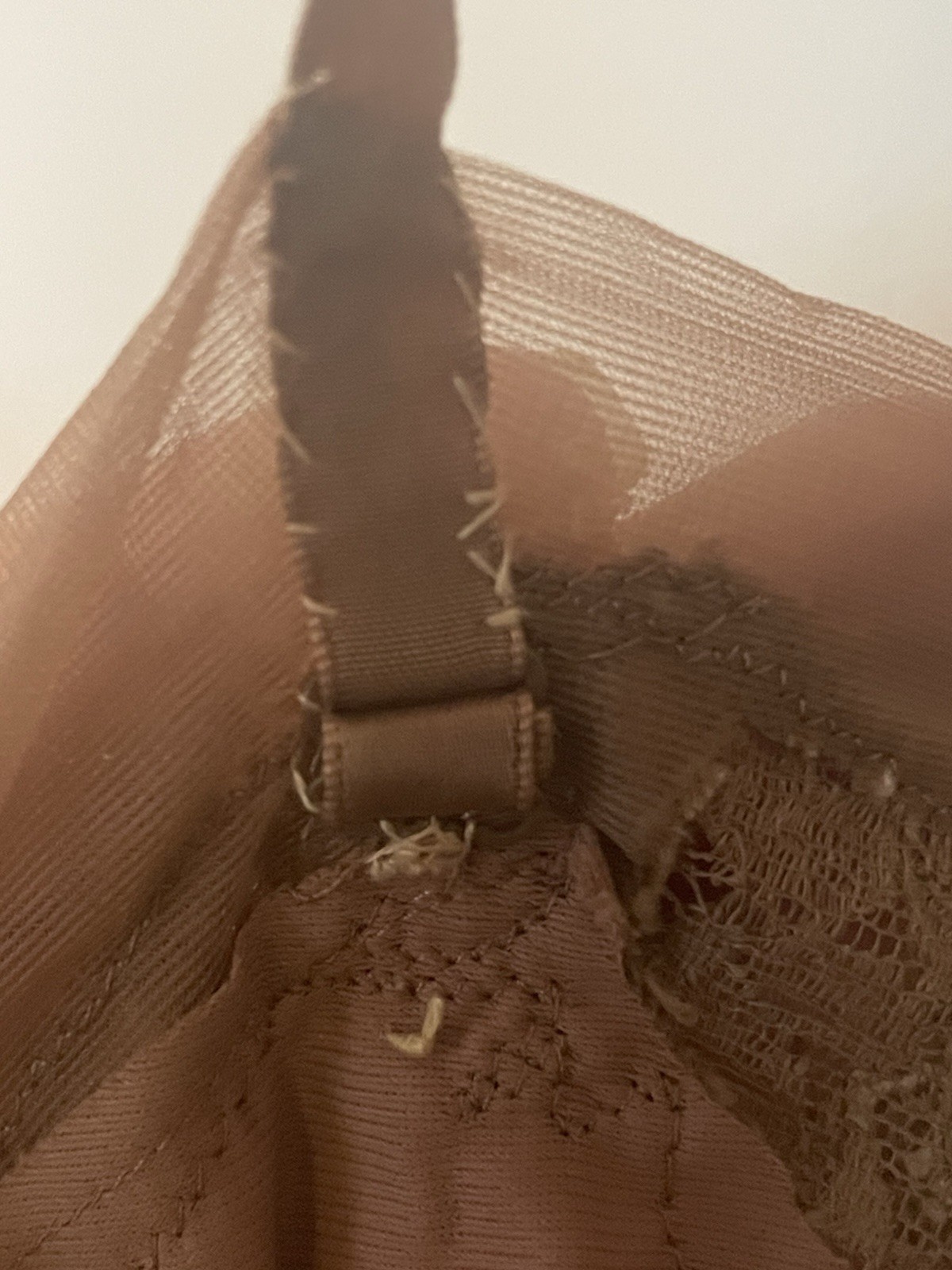 Vintage Van Raalte Suavette Full Slip Mocha Mushroom Brown Lace Size 40, 07206A