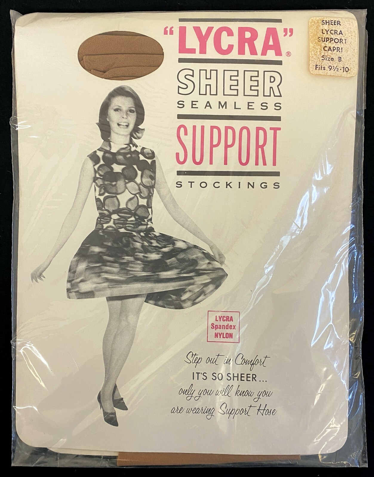 Lot 3 pair GAMS Lycra Sheer Support Stockings Capri Size B 9 ½ 10 NIP RTH Model