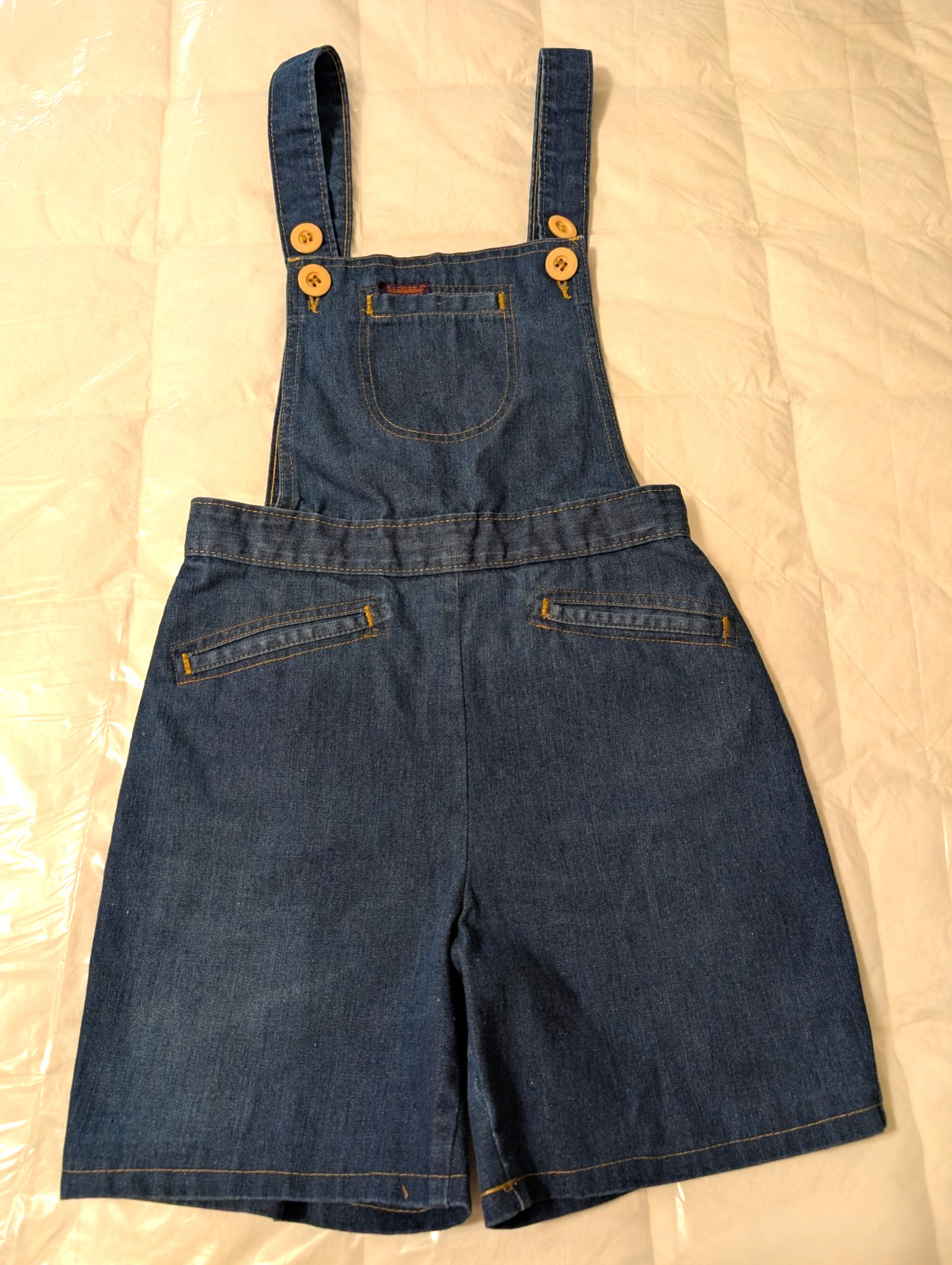 Vintage 70’s Landlubber Girls Blue Denim Jumper Shorts no Size / See Measurement