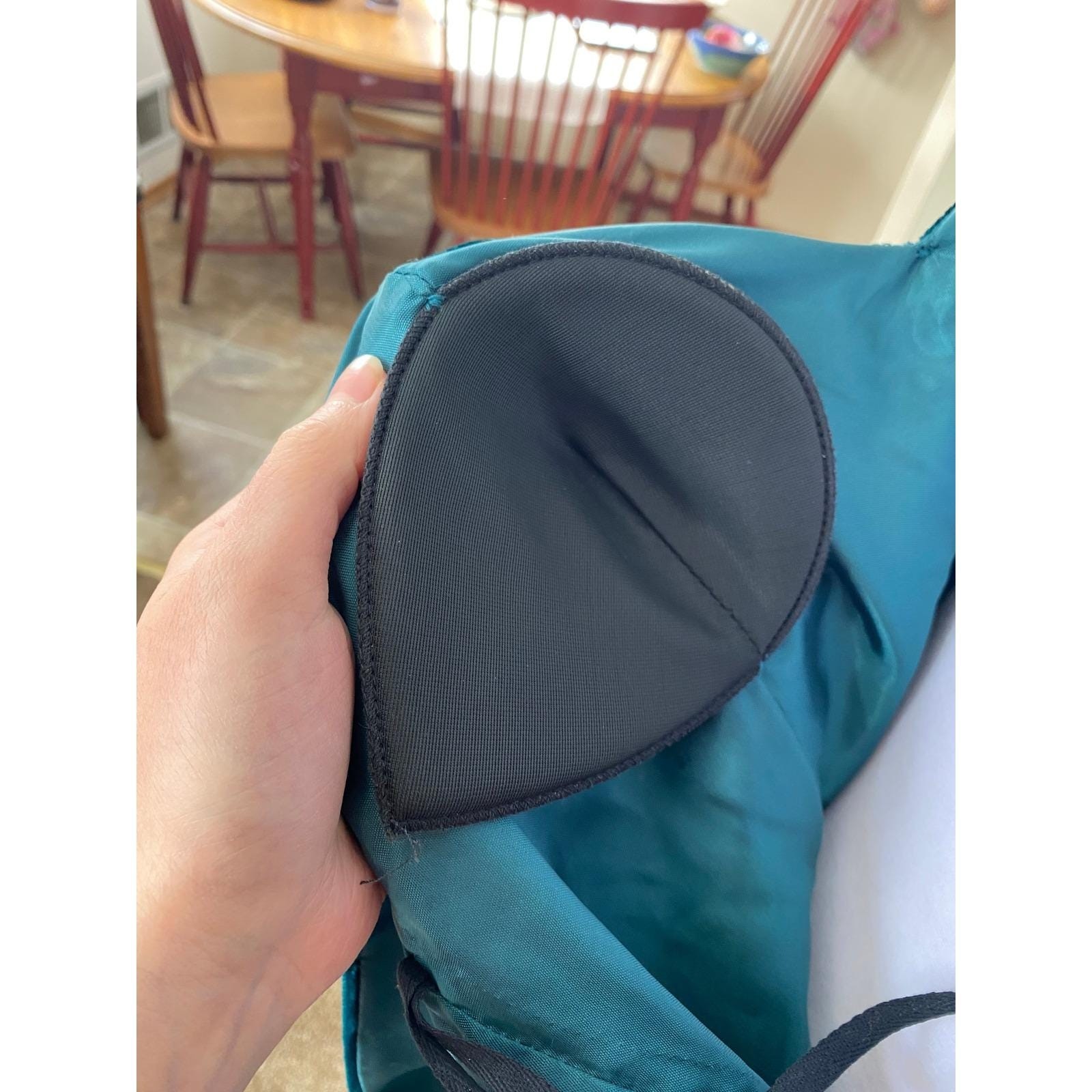 Vintage Velvet Brooch Blue Maxi Dress Gown 12 Pin up Femme Mob Wife Siren 50s