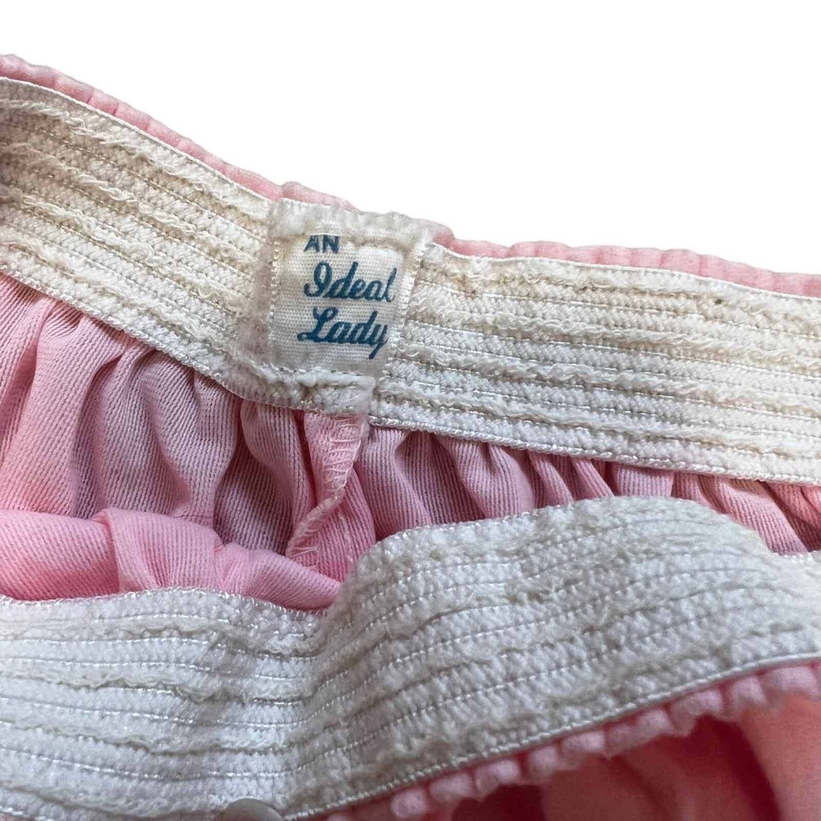 Ideal Lady Pink Size 36 Vintage Acetate/Nylon Pajama Sleepwear Set