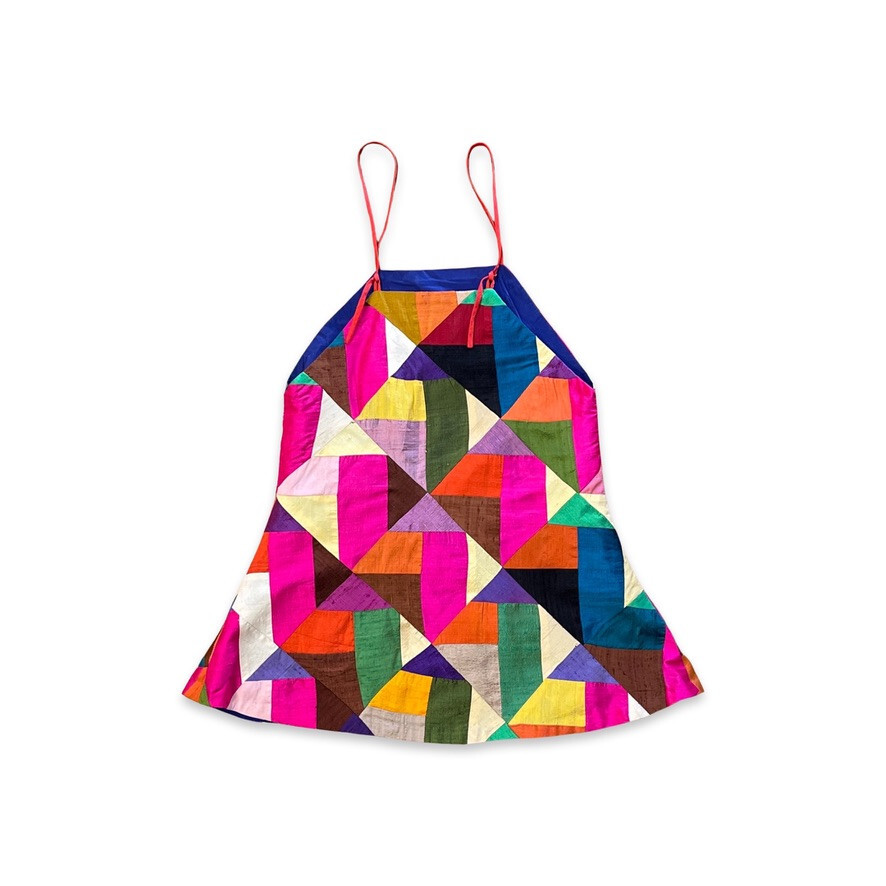LINDA JACKSON!!! Vintage 1980s ‘Linda Jackson / Flamingo Park’ patchwork top