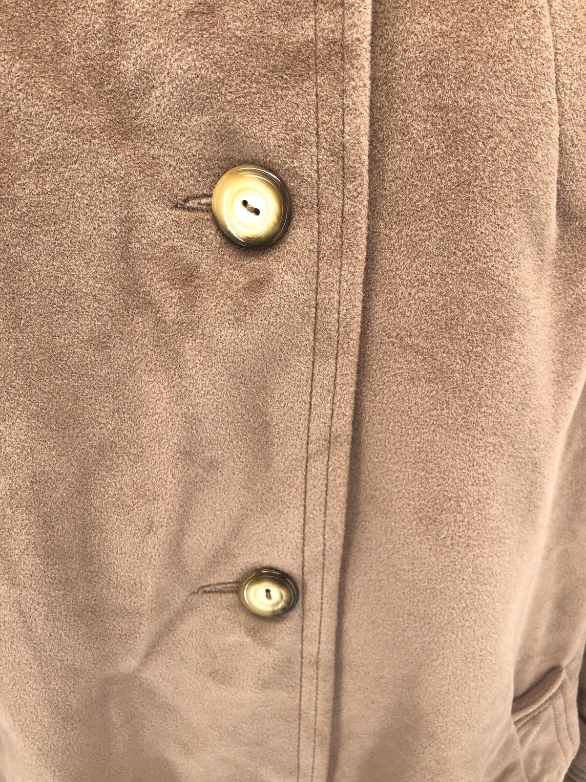 Vintage Kashmiraj By Elegant Fashions Women Large/XL Brown Cashmere Coat Jacket