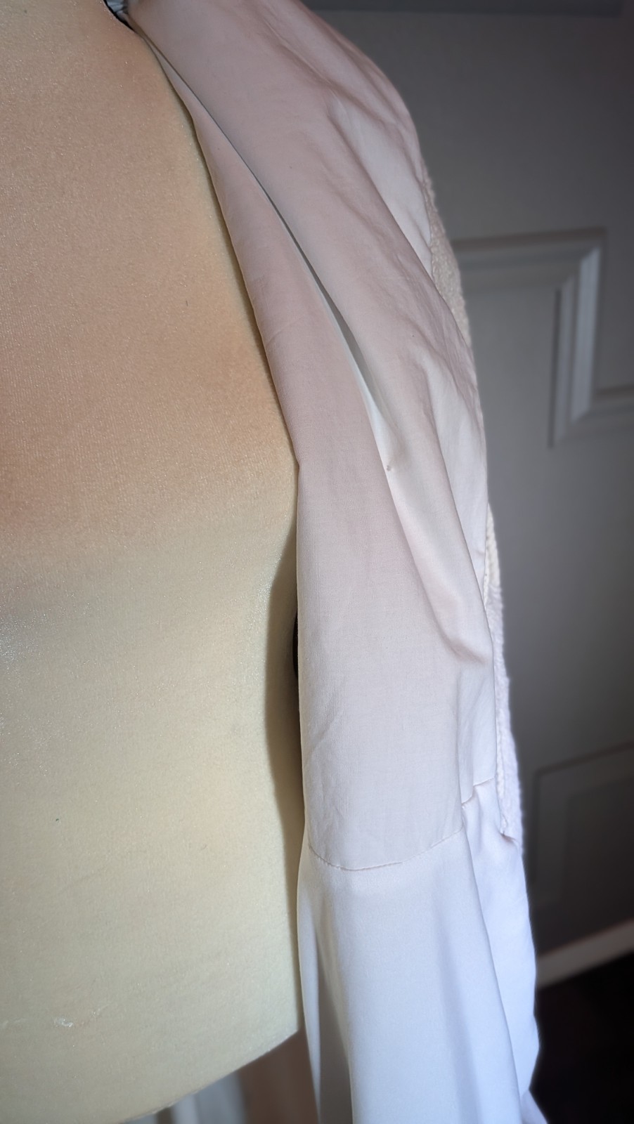 Vintage Chenille Bath Robe Long Housecoat Dressing Gown Glamorous 40s 50s