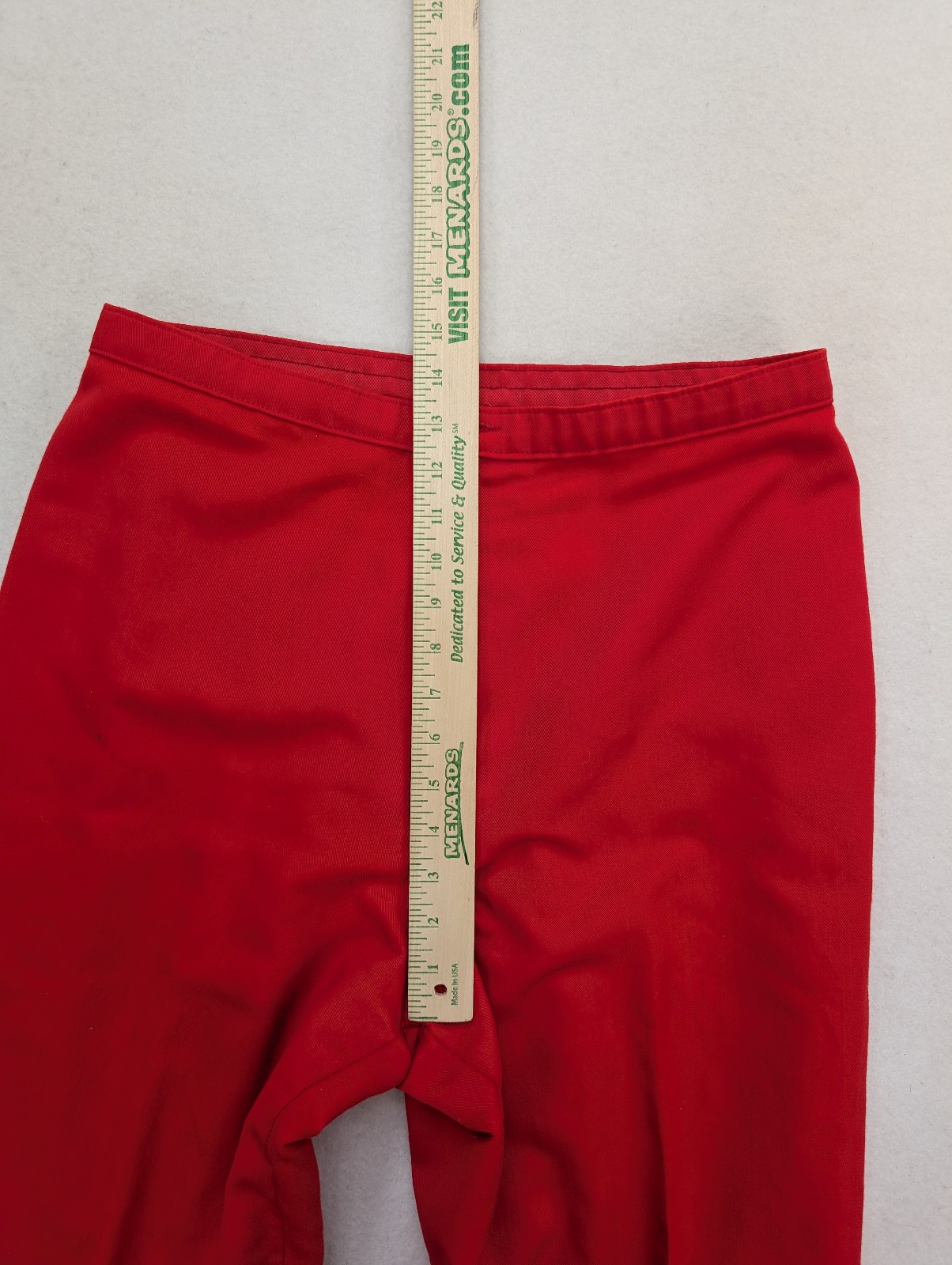 Levi’s Bend Over Vintage Women’s Pants Slacks Size 18 Red High Rise Flat Front