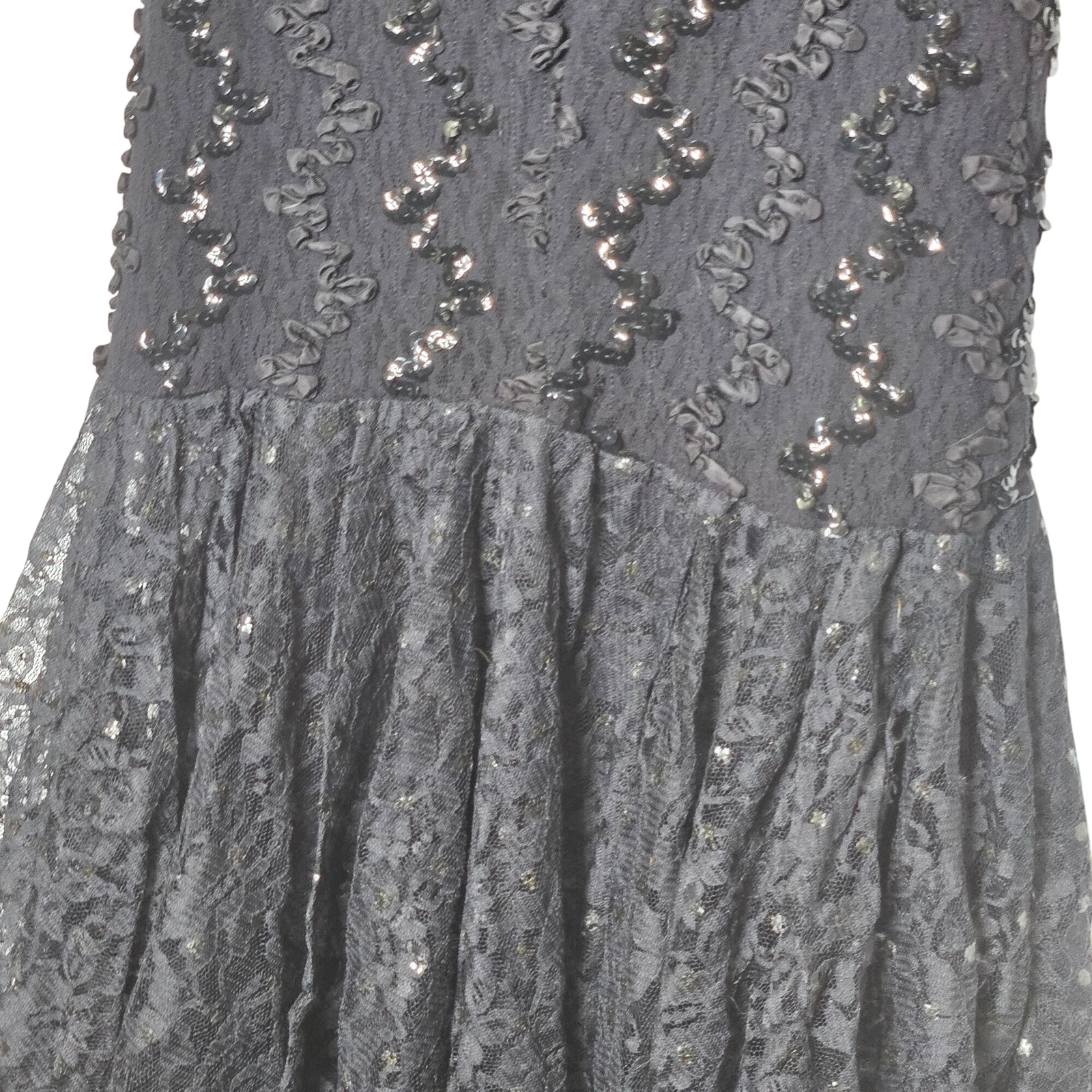 Vintage 80s 90s Lace Dress 5/6 Skater Grunge Whimsigoth Fairy Addams Mermaid