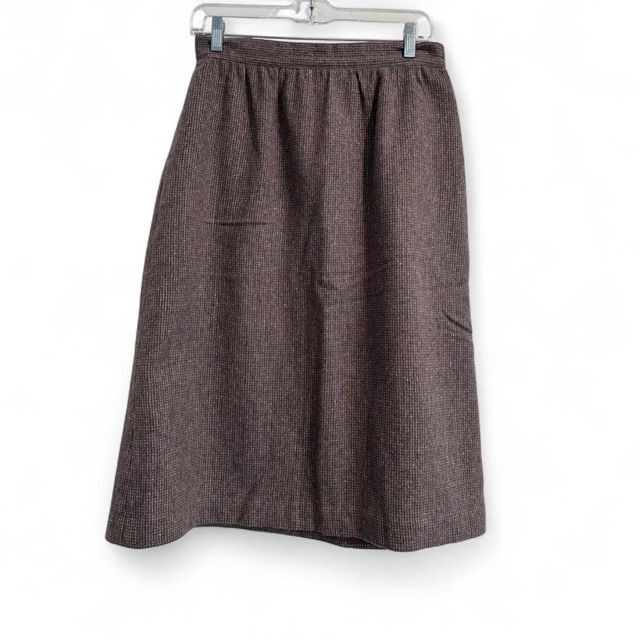 Grand Tier Vintage 80s 90s Tweed Pencil Skirt Size 12 Minimalist Office Siren